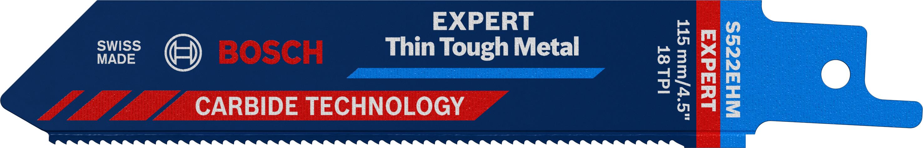 Bosch – Pílový list do píly chvostovej EXPERT Thin Tough Metal S 522 EHM, 1 ks 2.608.900.359
