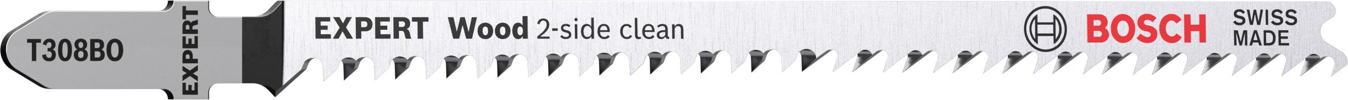 BOSCH Pílový plátok T 308 BO EXPERT Wood 2-side clean, 5 ks 2.608.900.555
