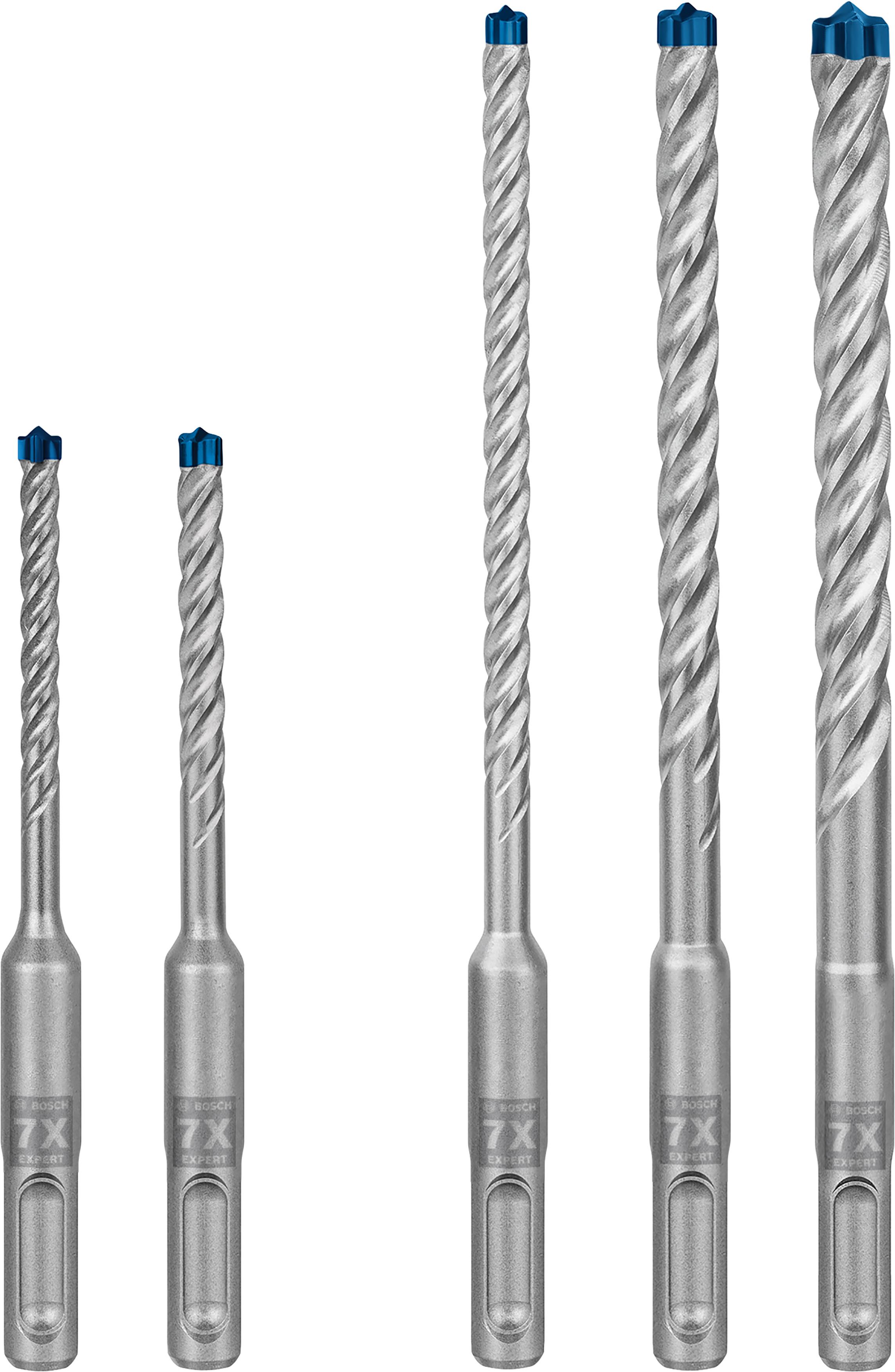 BOSCH Súprava vrtákov do kladív EXPERT SDS plus-7X, 5/6/6/8/10 mm, 5 ks 2.608.900.197