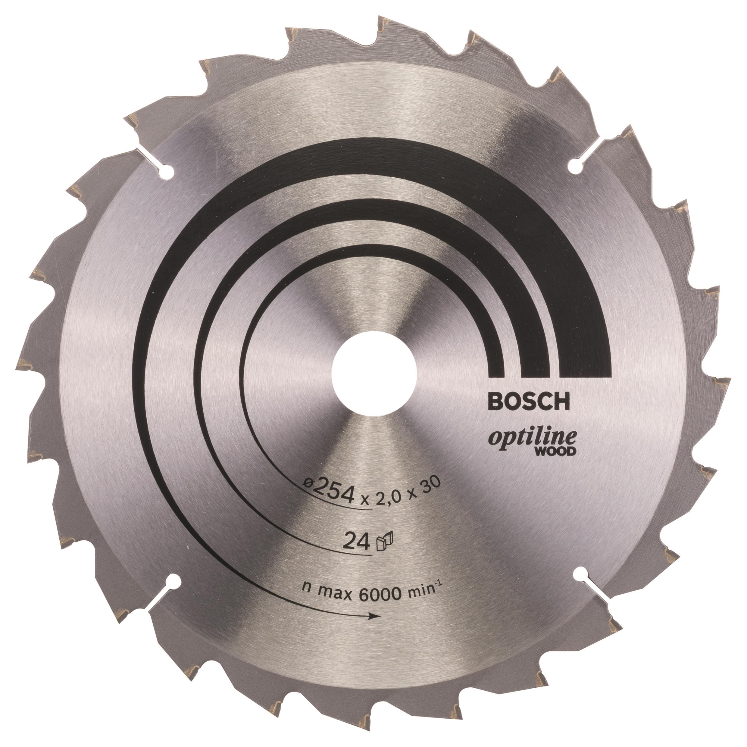Bosch Pílový kotúč Optiline Wood 254 × 30 × 2,0 mm, 24 2.608.640.434