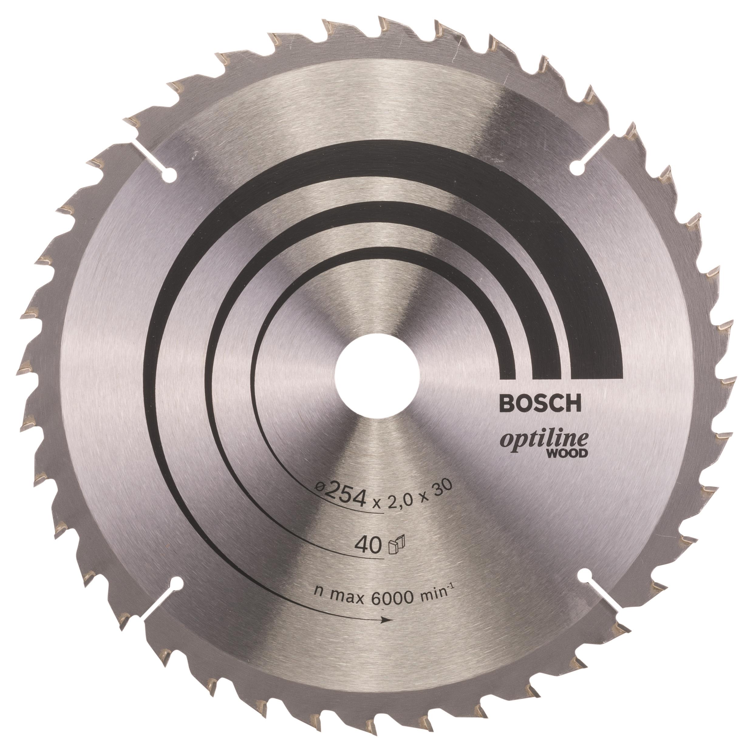 Bosch Pílový kotúč Optiline Wood 254 × 30 × 2,0 mm, 40 2.608.640.438