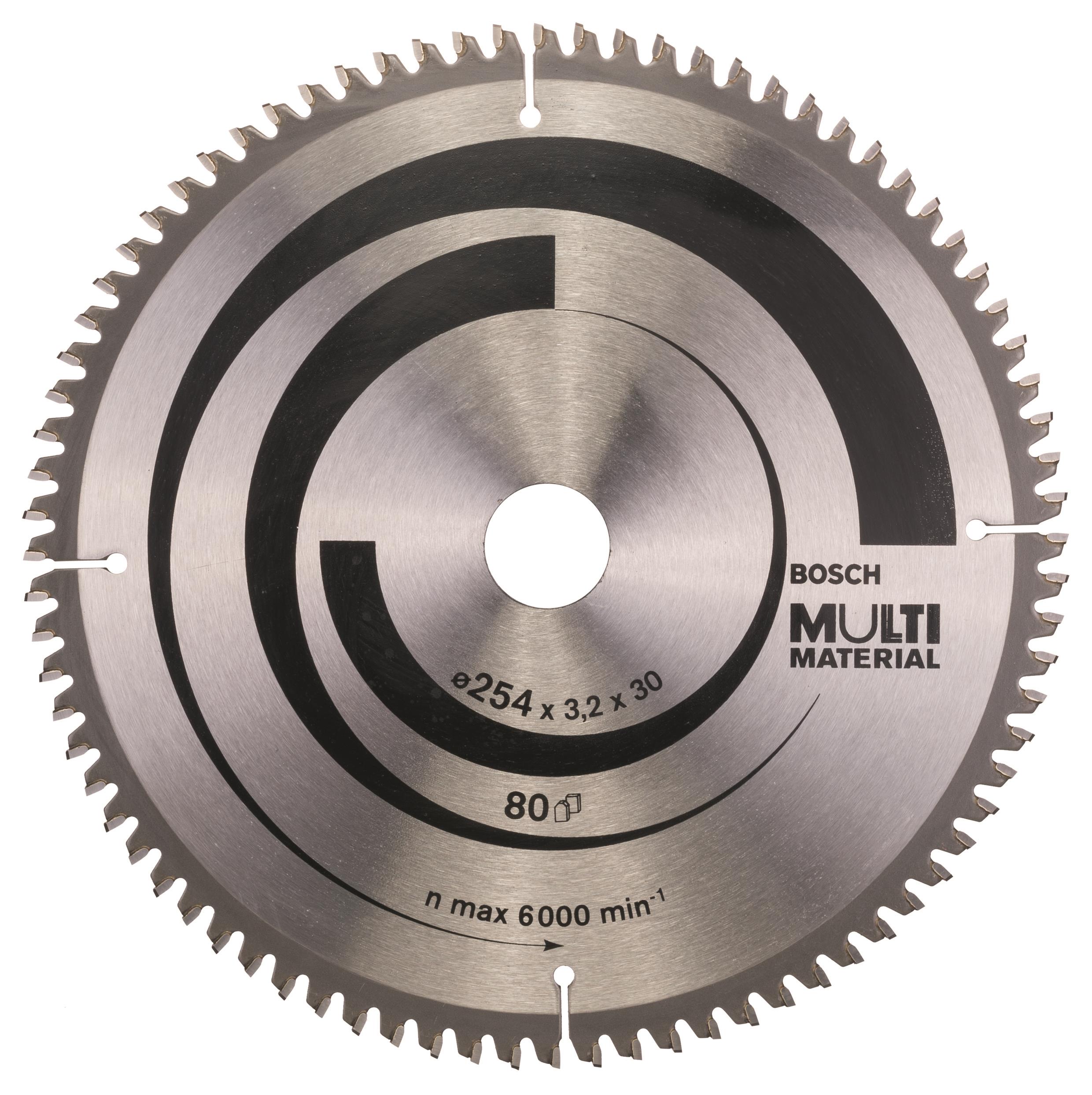 Bosch Pílový kotúč Multi Material 254 × 30 × 3,2 mm; 80 2.608.640.450