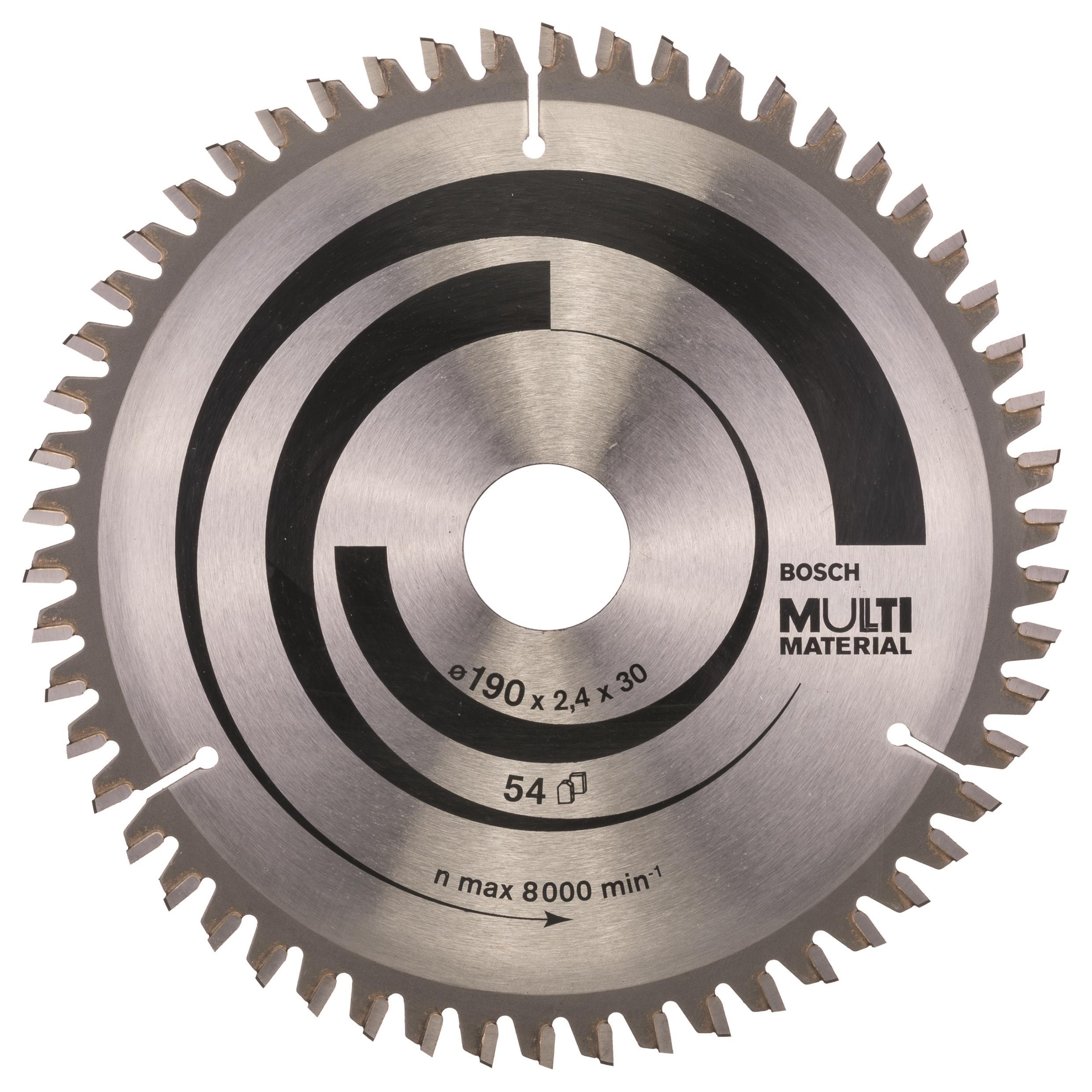 Bosch Pílový kotúč Multi Material 190 × 30 × 2,4 mm; 54 2.608.640.509