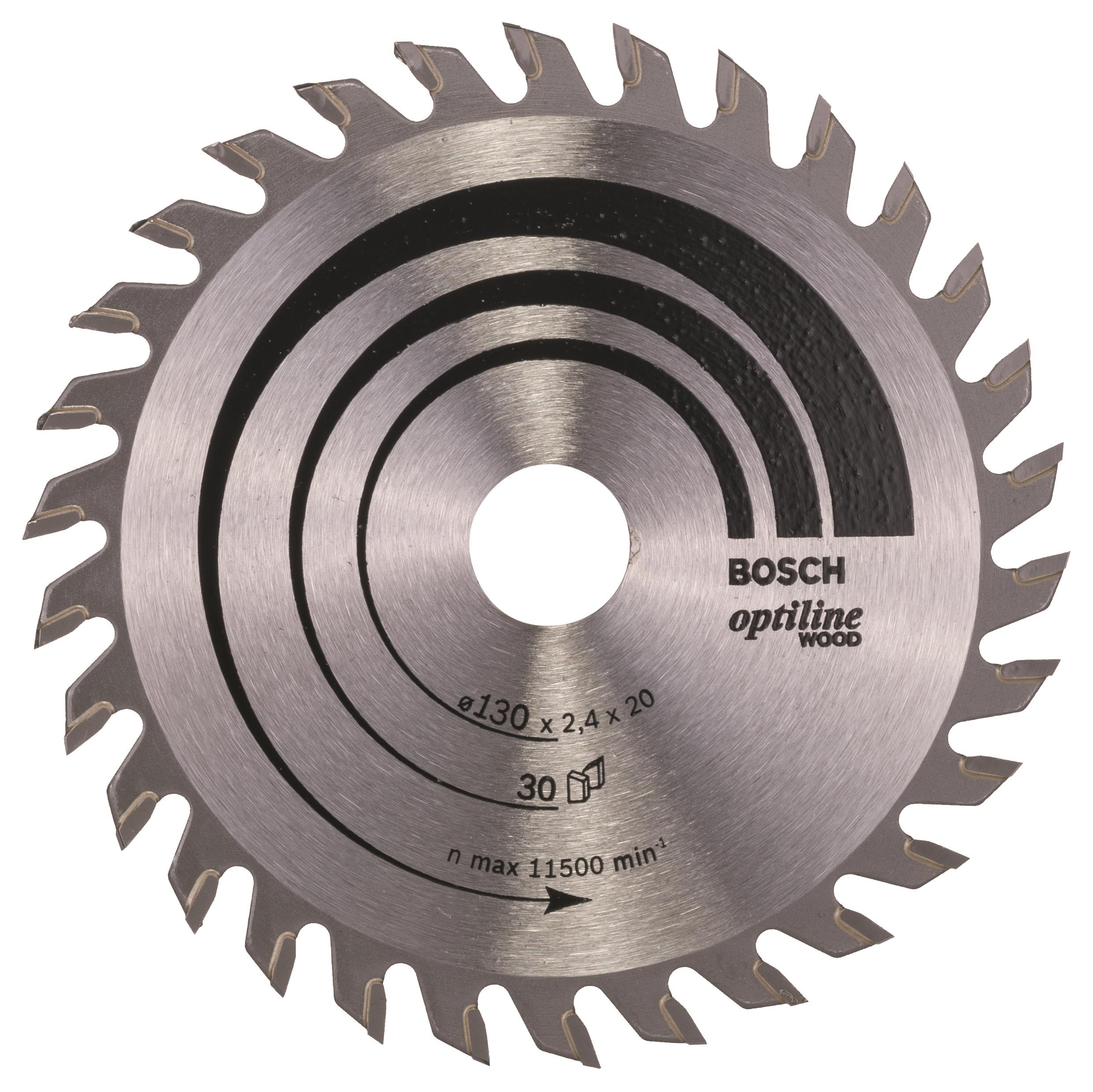 Bosch Pílový kotúč Optiline Wood 130 × 20/16 × 2,4 mm, 30 2.608.640.583