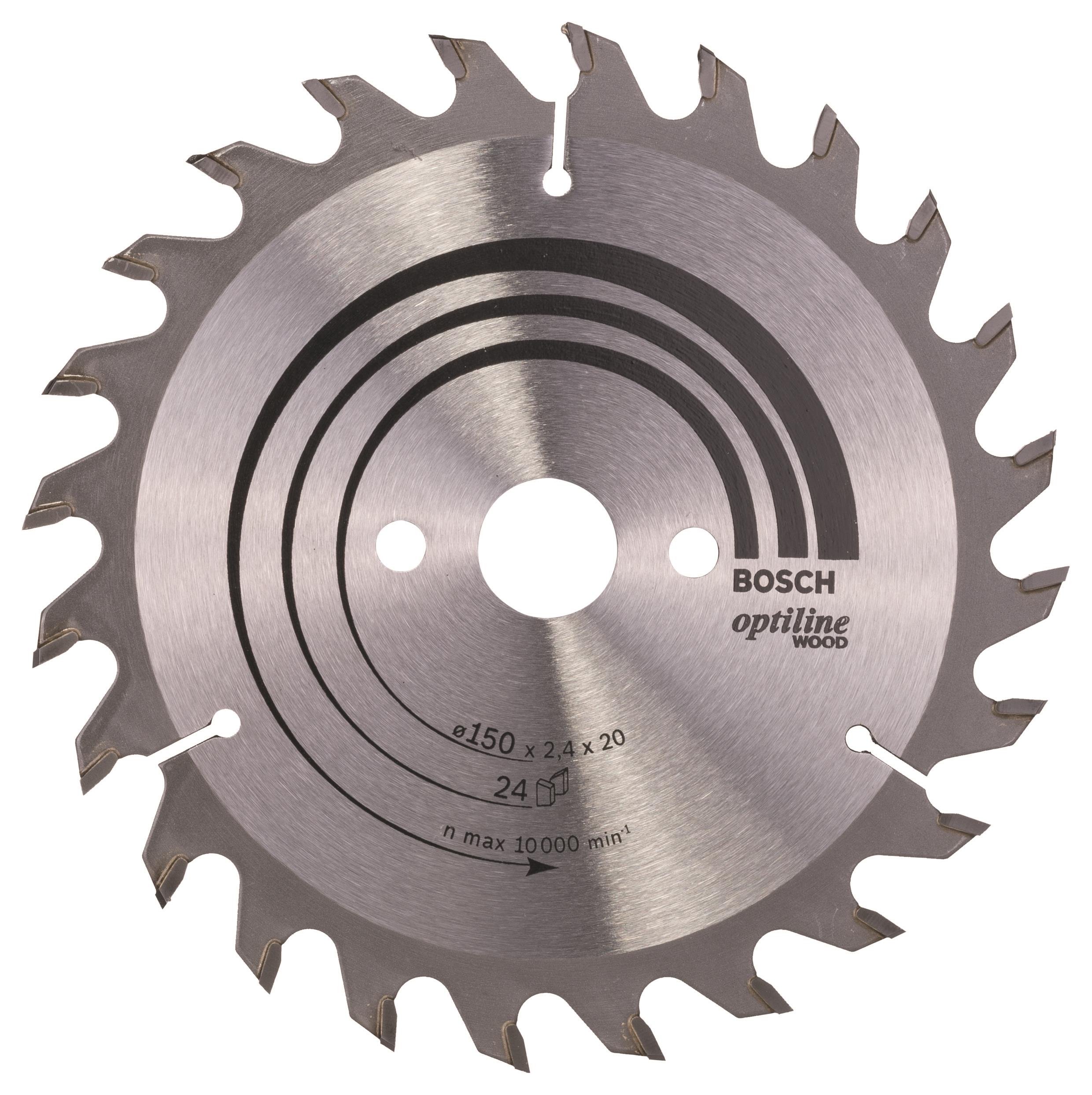 Bosch Pílový kotúč Optiline Wood 150 × 20/16 × 2,4 mm, 24 2.608.640.592