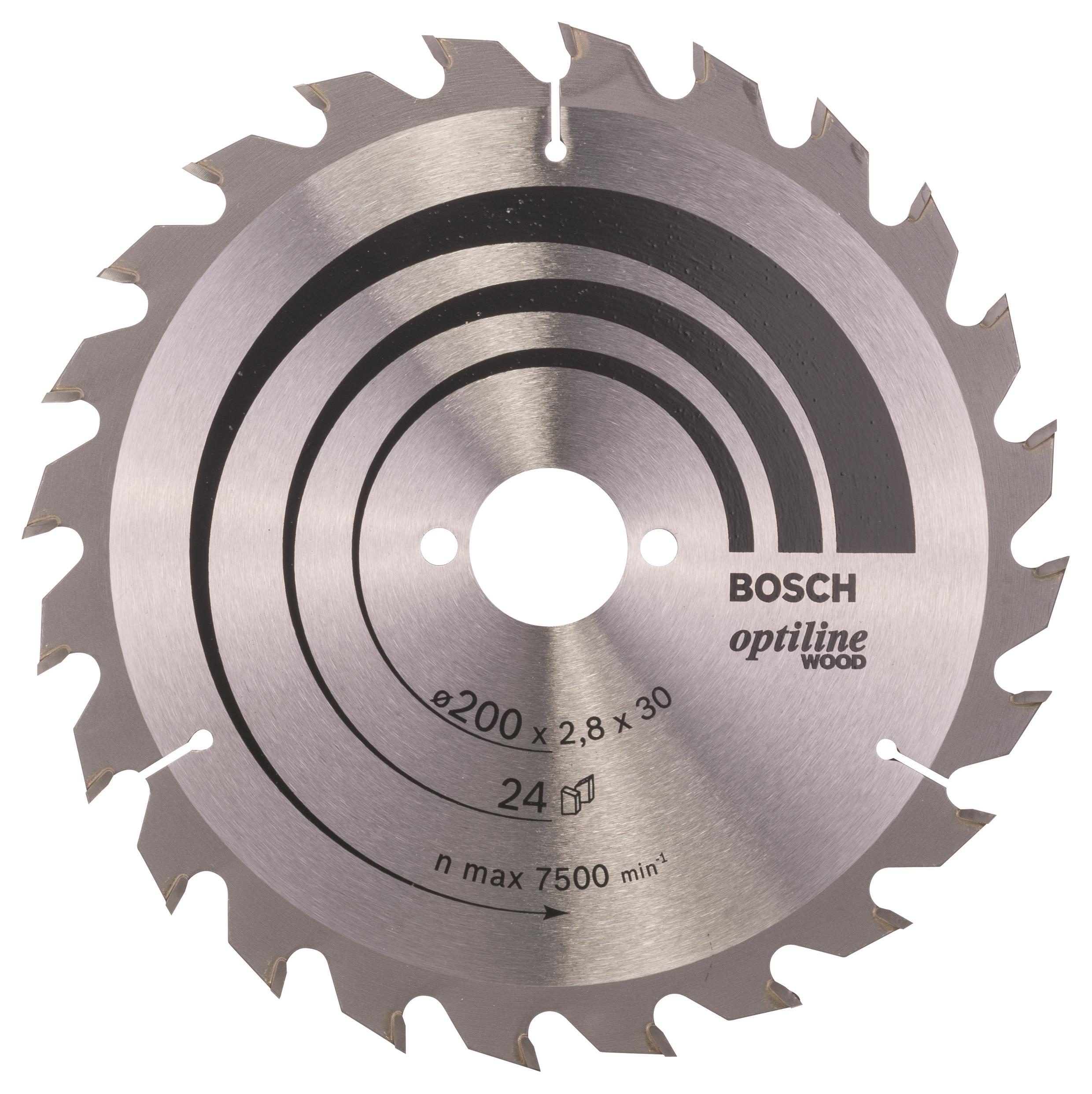 Bosch Pílový kotúč Optiline Wood 200 × 30 × 2,8 mm, 24 2.608.640.618