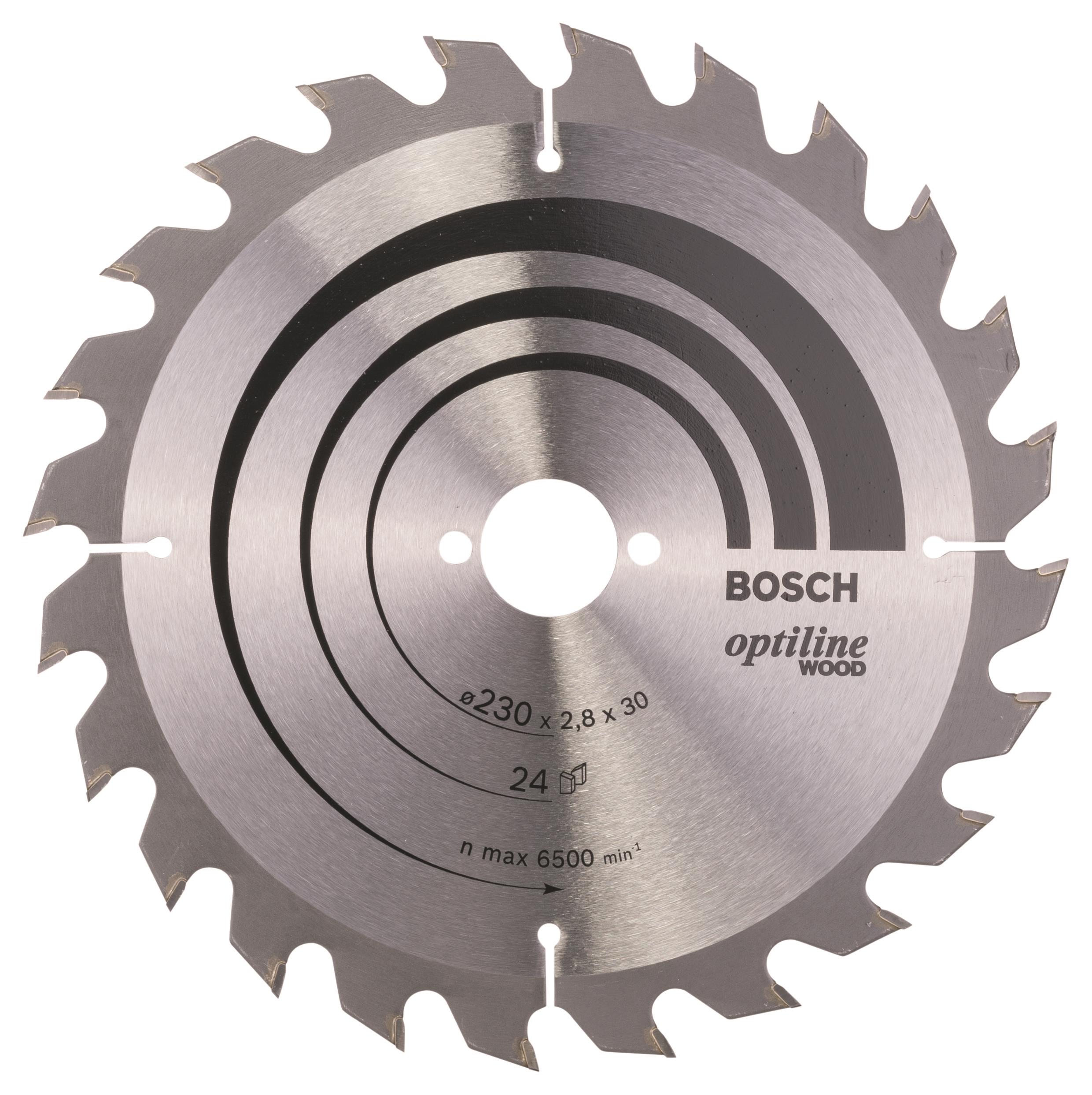 Bosch Pílový kotúč Optiline Wood 230 × 30 × 2,8 mm, 24 2.608.640.627