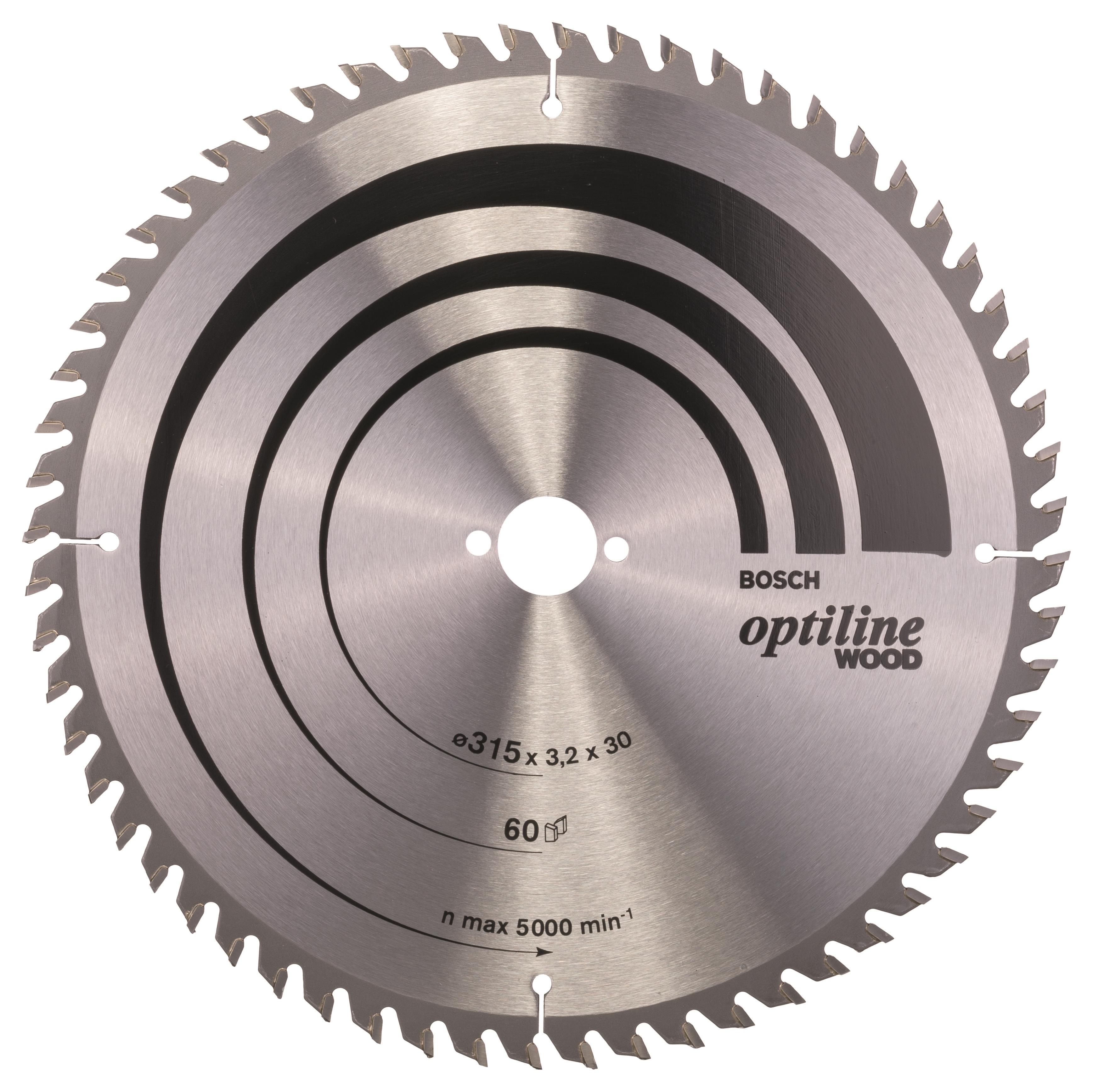 Bosch Pílový kotúč Optiline Wood 315 × 30 × 3,2 mm, 60 2.608.640.651