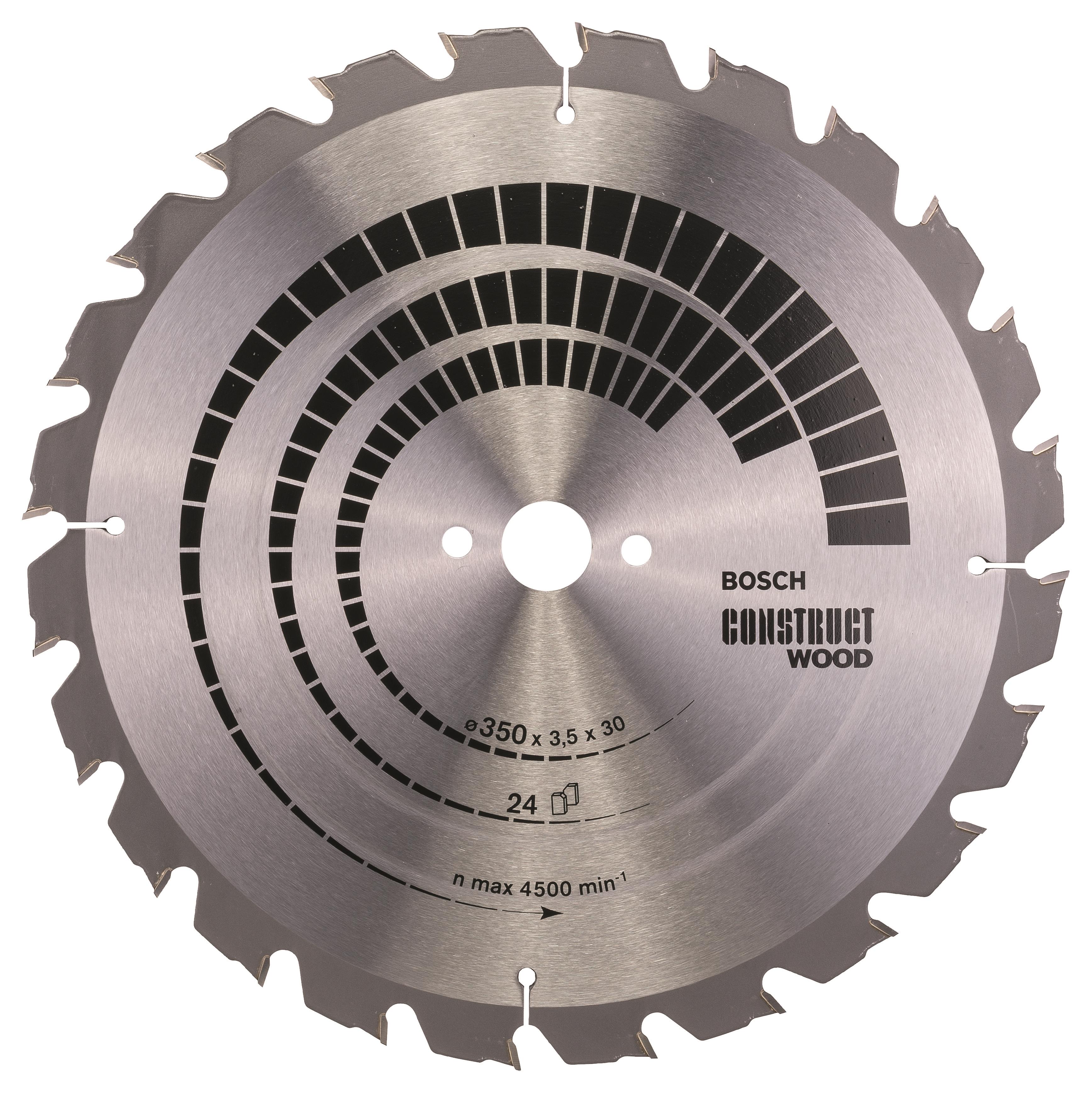 Bosch Pílový kotúč Construct Wood 350 × 30 × 3,5 mm; 24 2.608.640.692