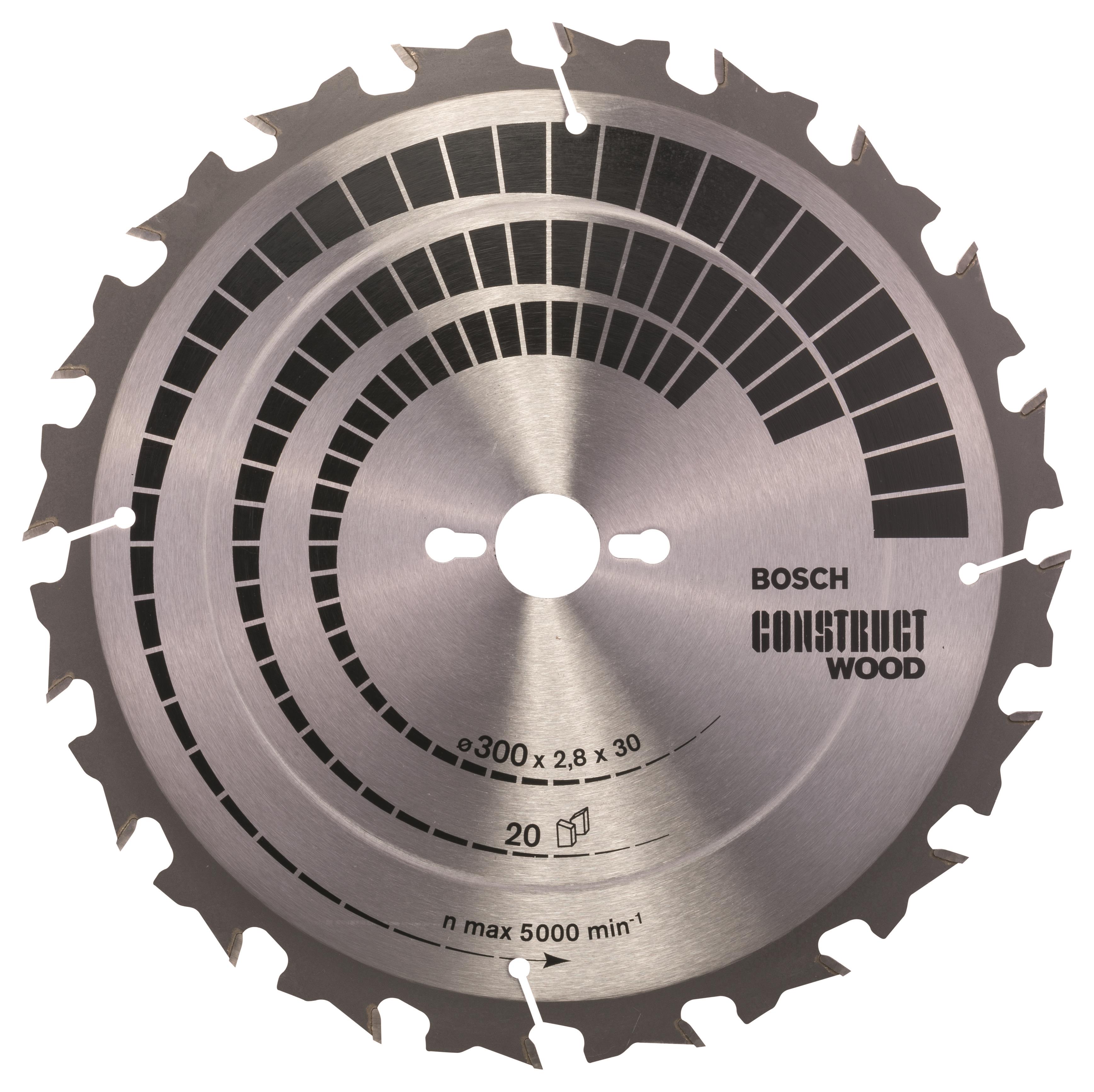 Bosch Pílový kotúč Construct Wood 300 × 30 × 2,8 mm; 20 2.608.640.700
