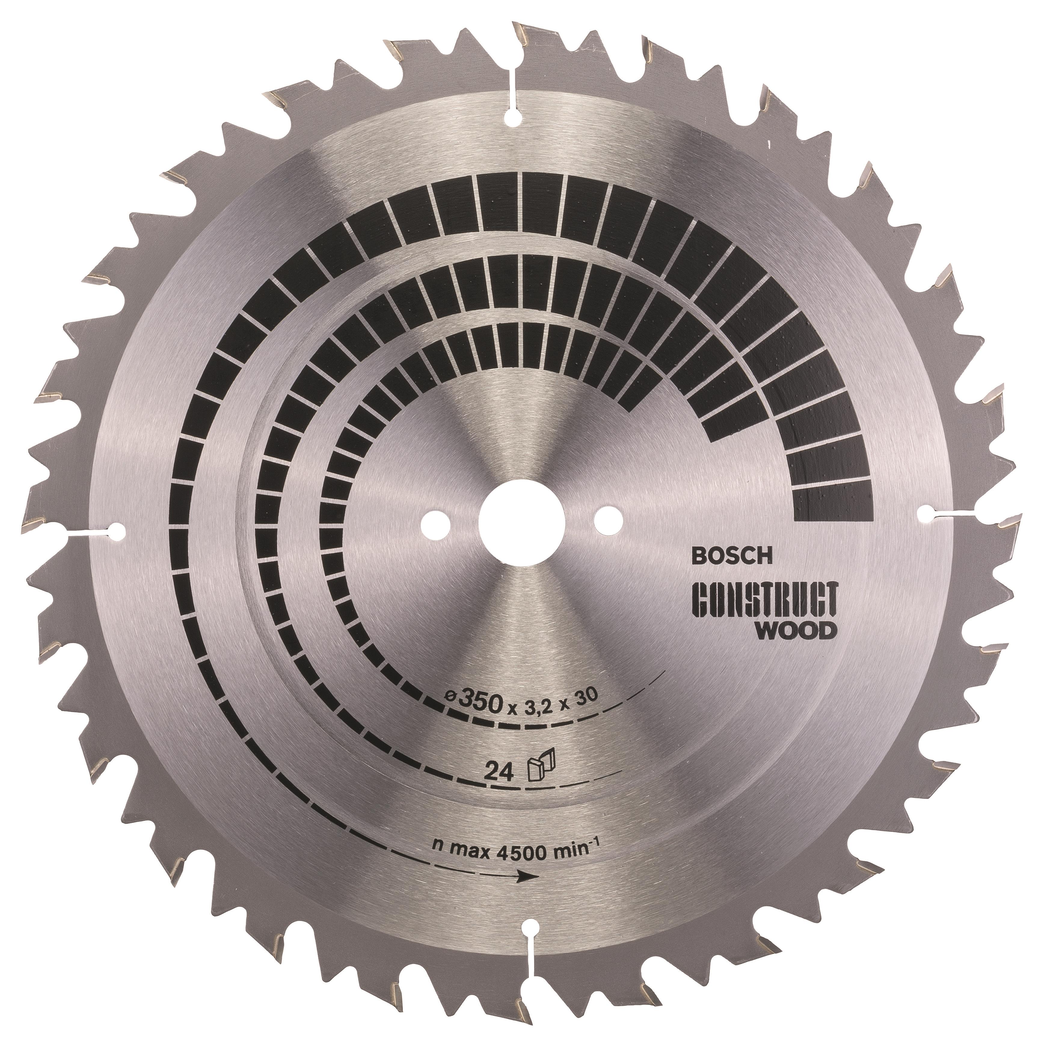 Bosch Pílový kotúč Construct Wood 350 × 30 × 3,2 mm; 24 2.608.640.702