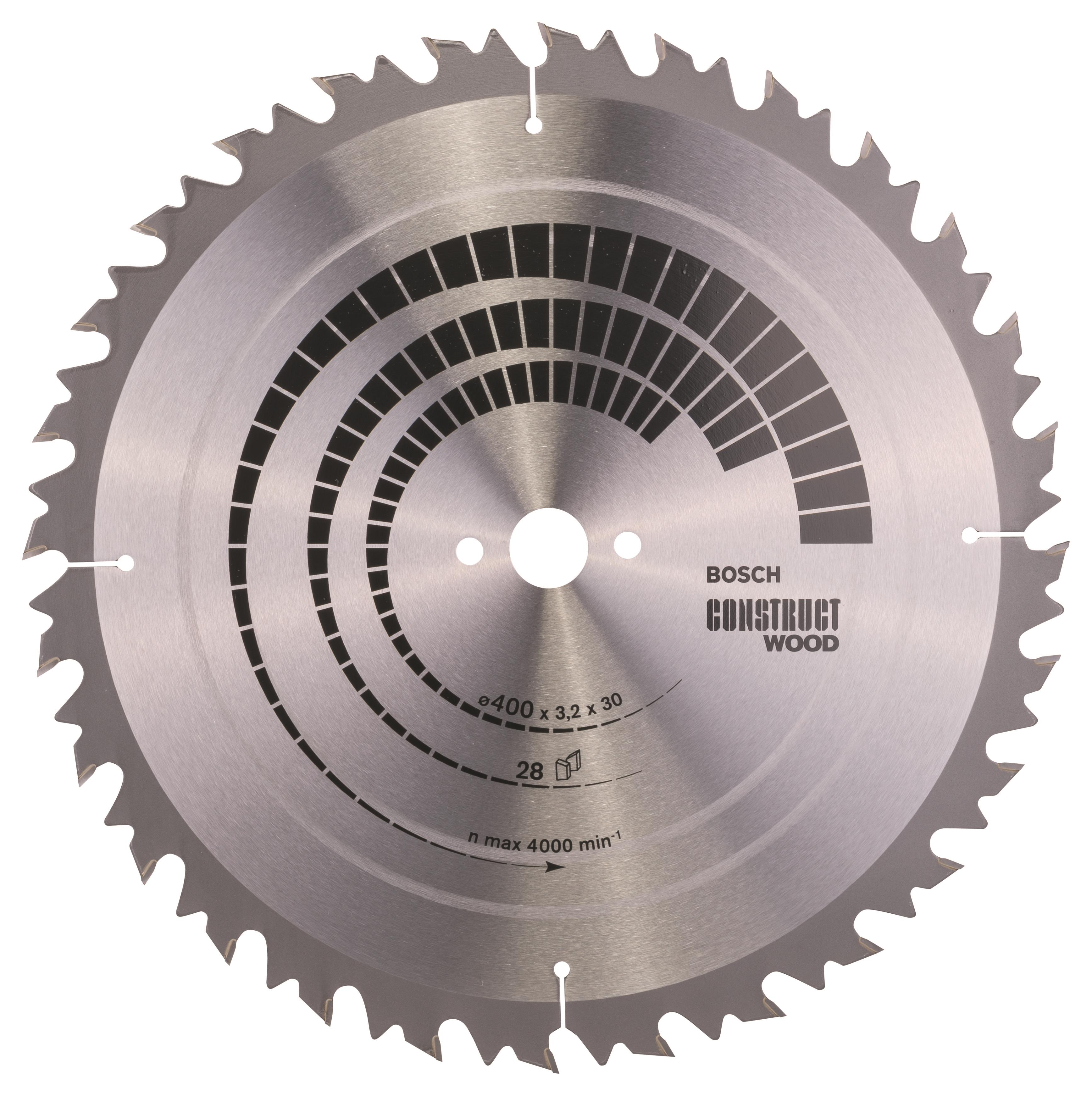 Bosch Pílový kotúč Construct Wood 400 × 30 × 3,2 mm; 28 2.608.640.703