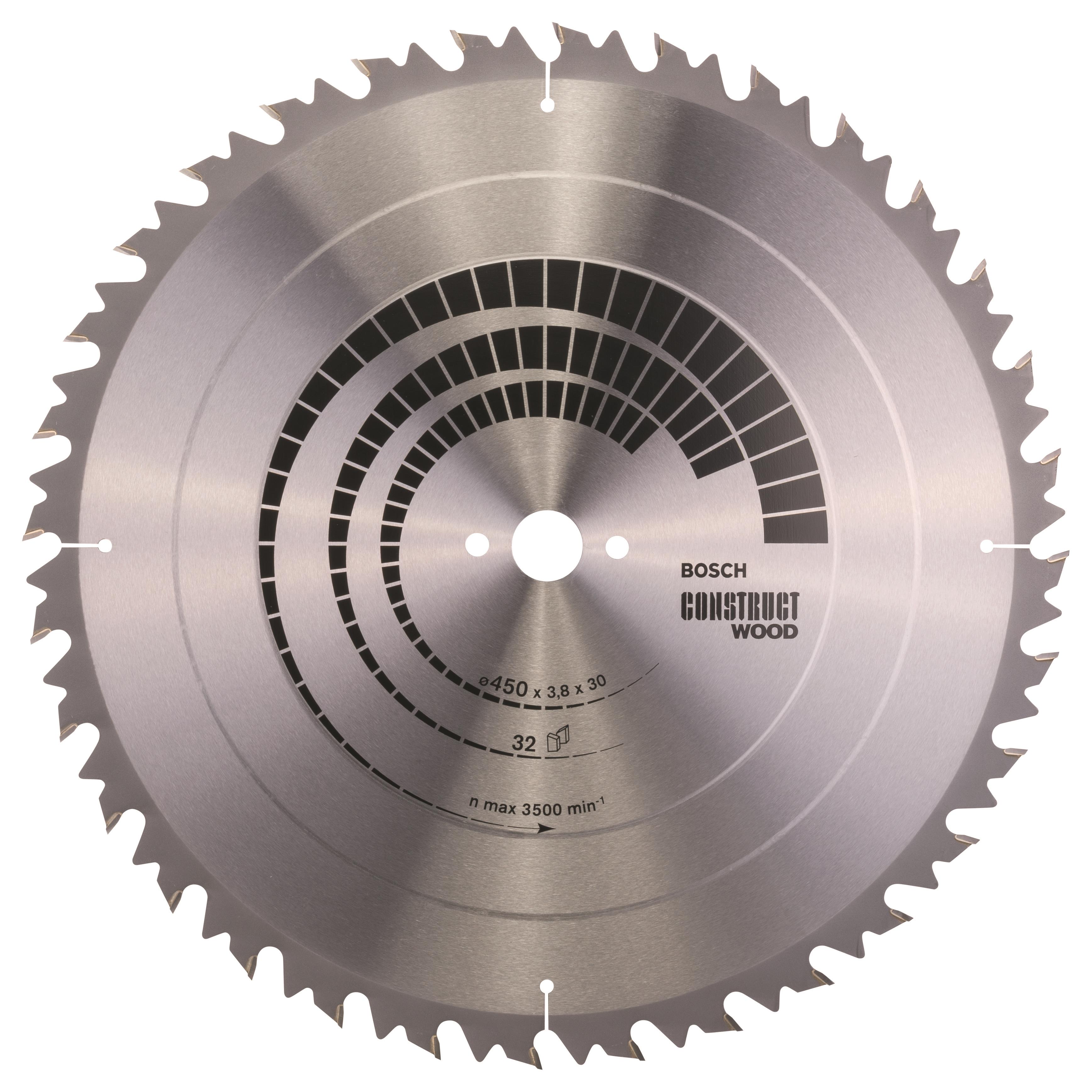 Bosch Pílový kotúč Construct Wood 450 × 30 × 3,8 mm; 32 2.608.640.704
