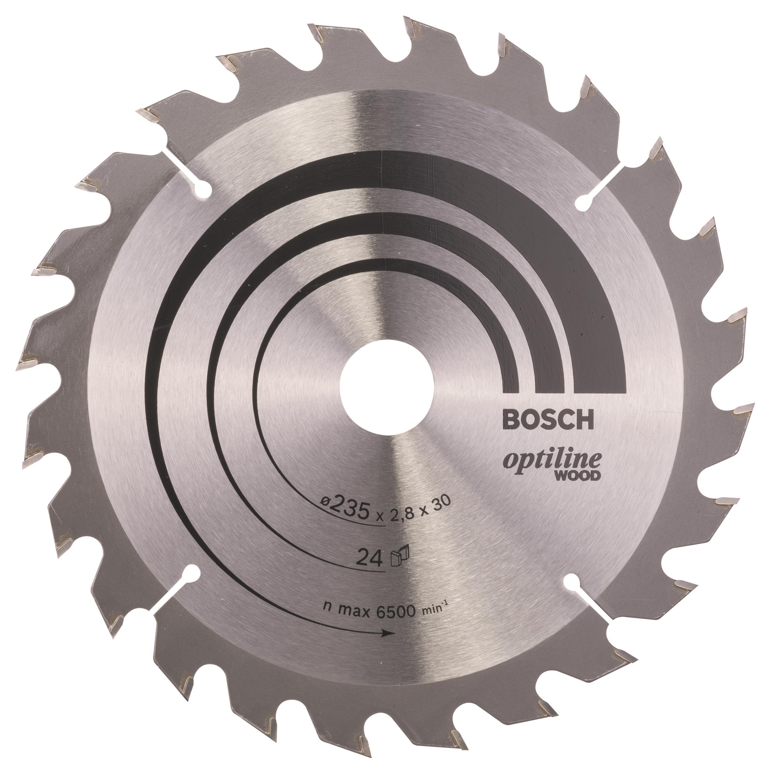 Bosch Pílový kotúč Optiline Wood 235 × 30/25 × 2,8 mm, 24 2.608.640.725