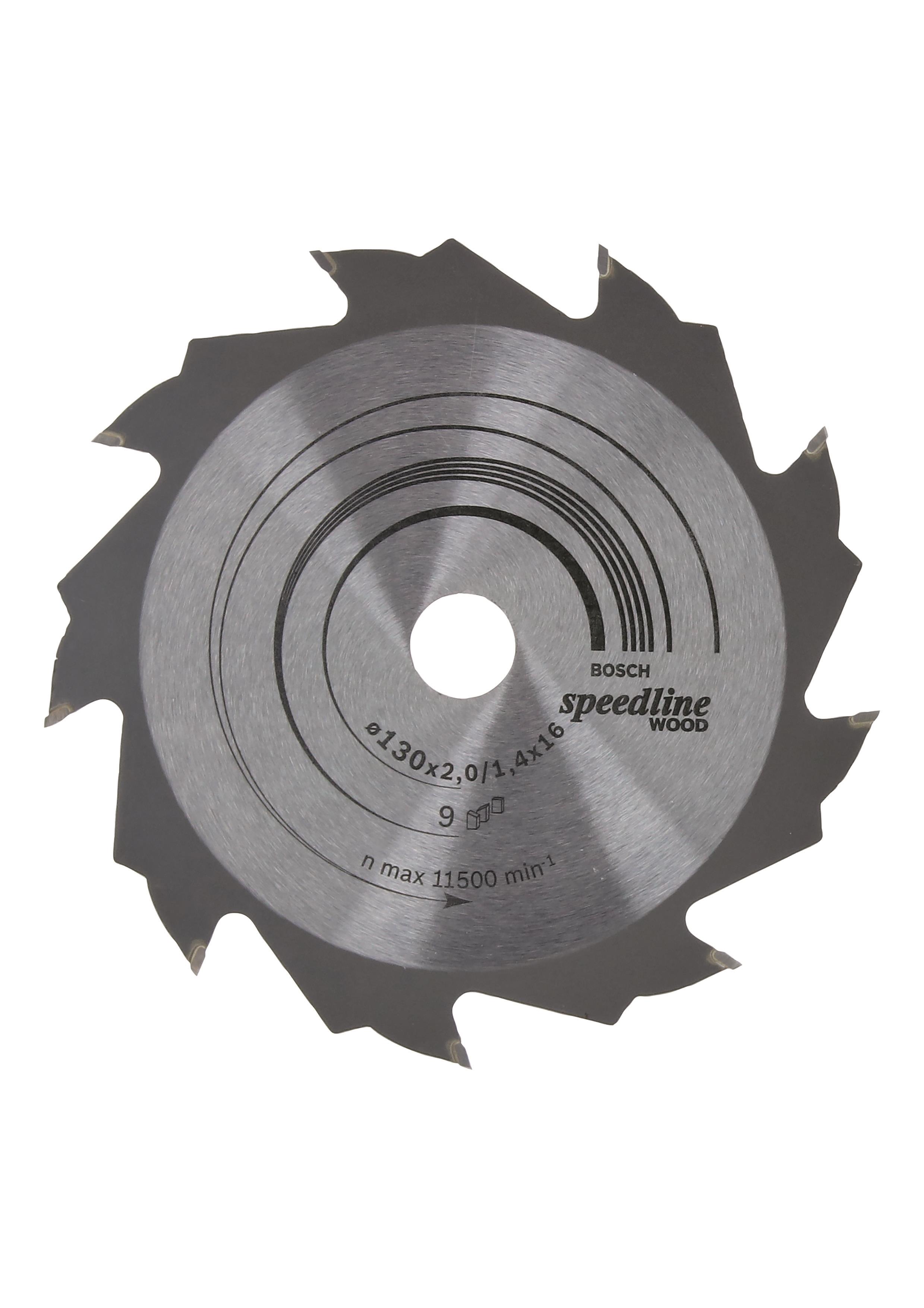 Bosch Pílový kotúč Speedline Wood 130 × 16 × 2,0 mm, 9 2.608.640.774
