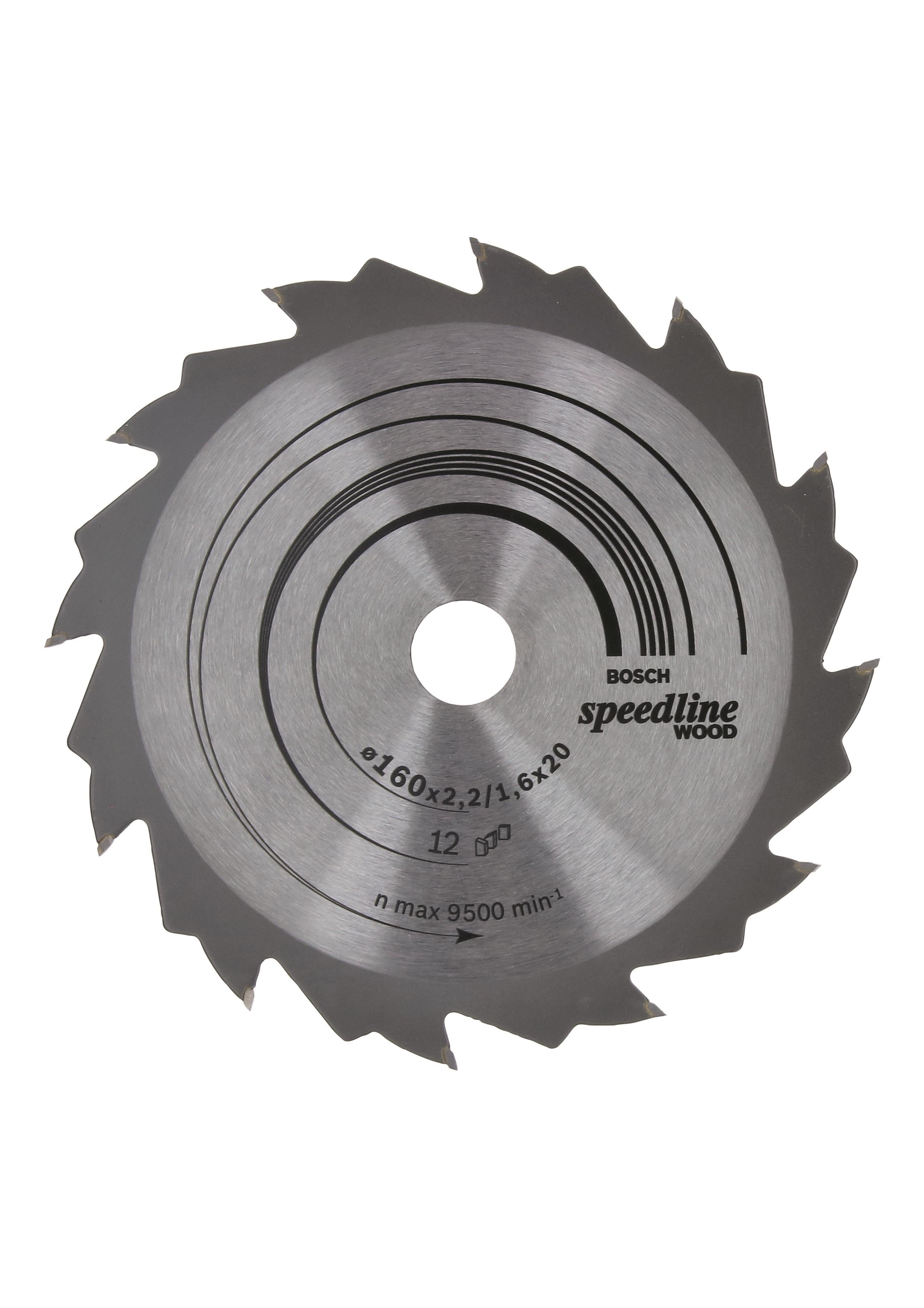 Bosch Pílový kotúč Speedline Wood 160 × 20 × 2,2 mm, 12 2.608.640.786