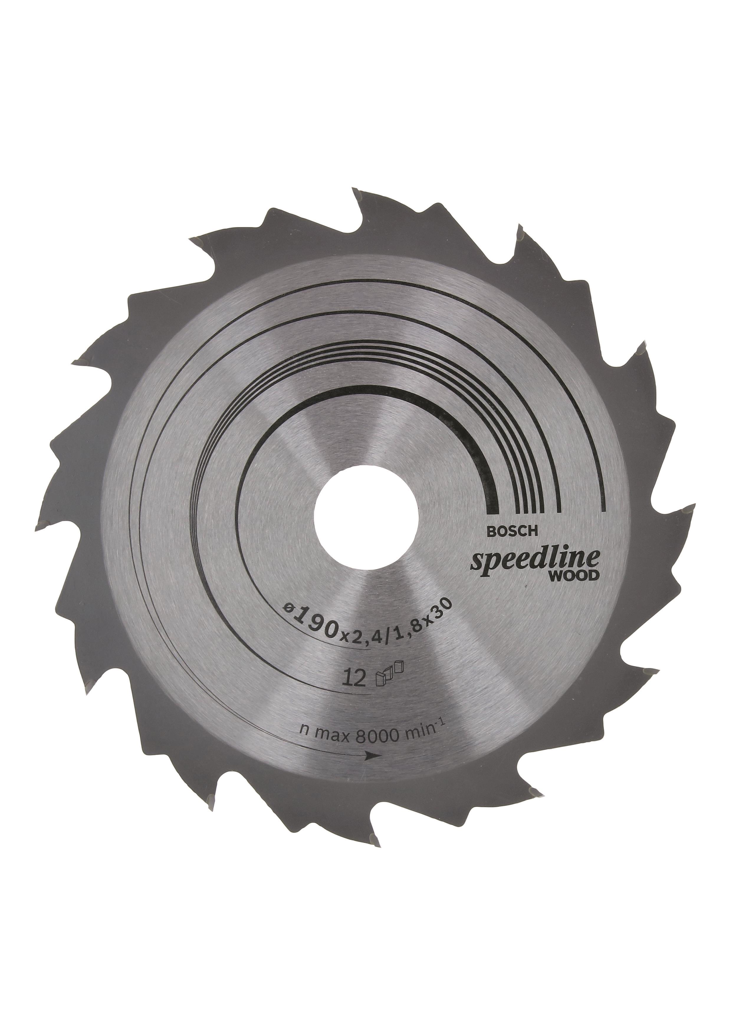 Bosch Pílový kotúč Speedline Wood 190 × 30 × 2,4 mm, 12 2.608.640.800