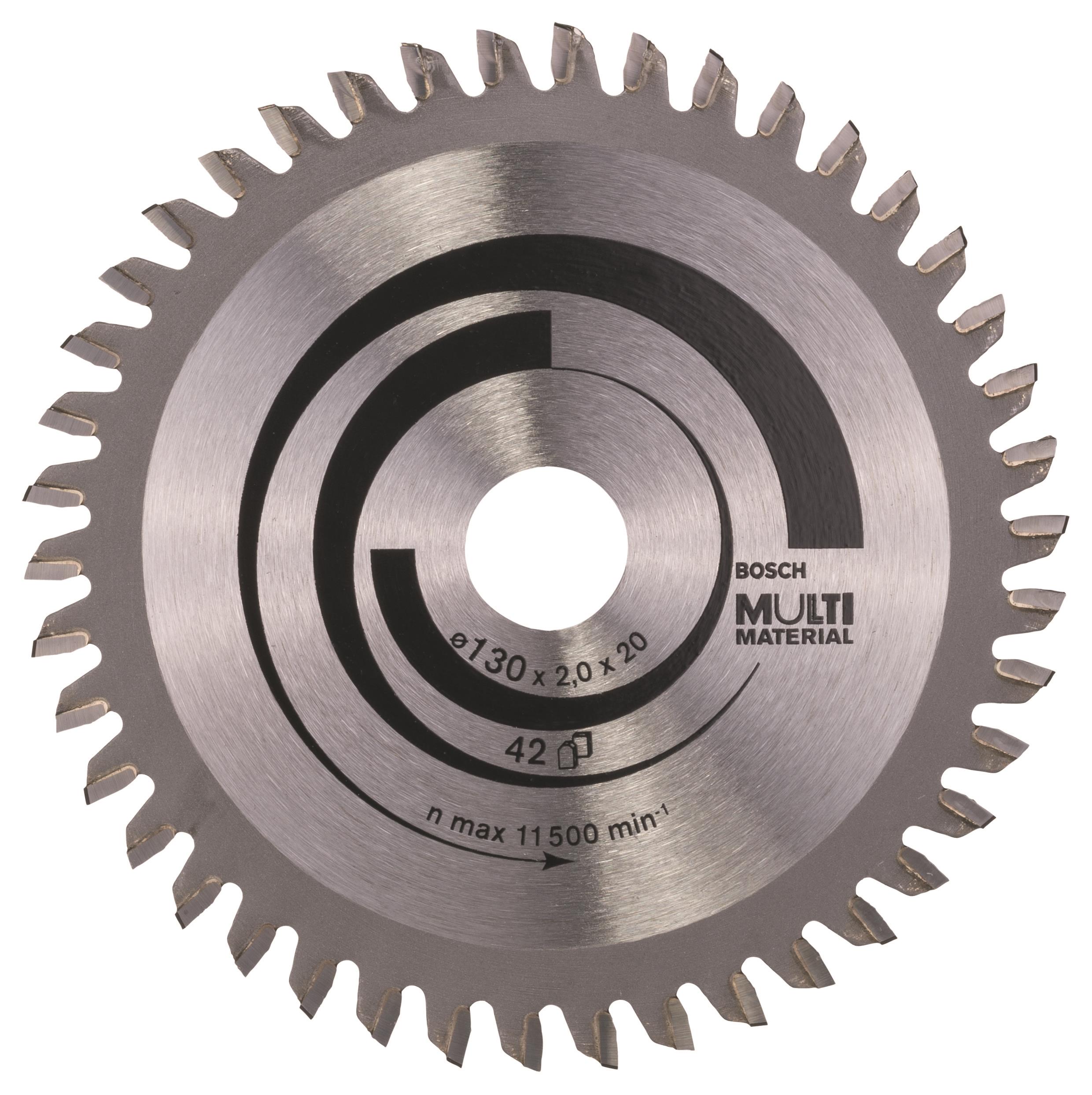 Bosch Pílový kotúč Multi Material 130 × 20/16 × 2,0 mm; 42 2.608.641.195