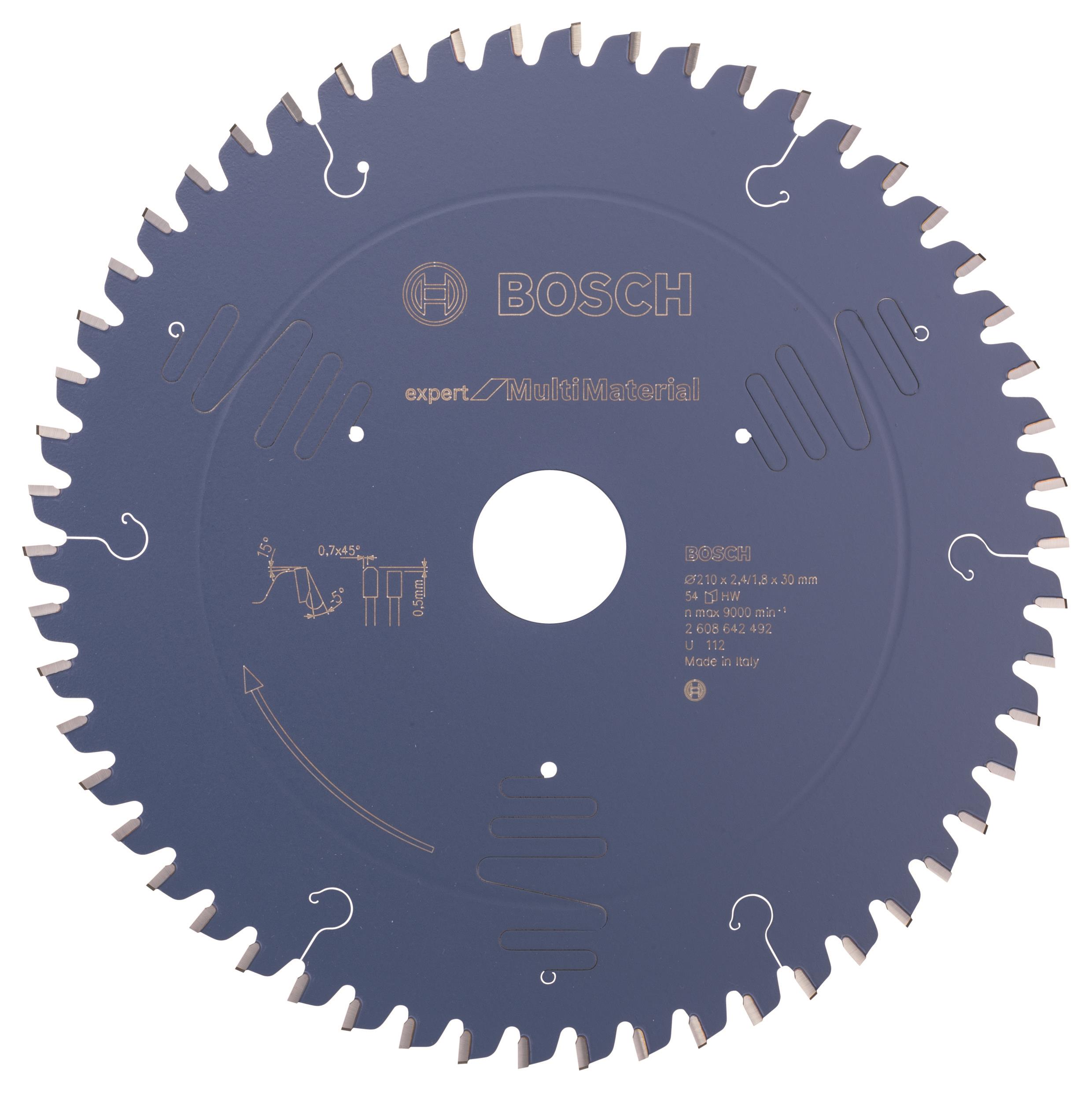 Bosch Pílový kotúč Expert for Multi Material 210 × 30 × 2,4 mm, 54 2.608.642.492