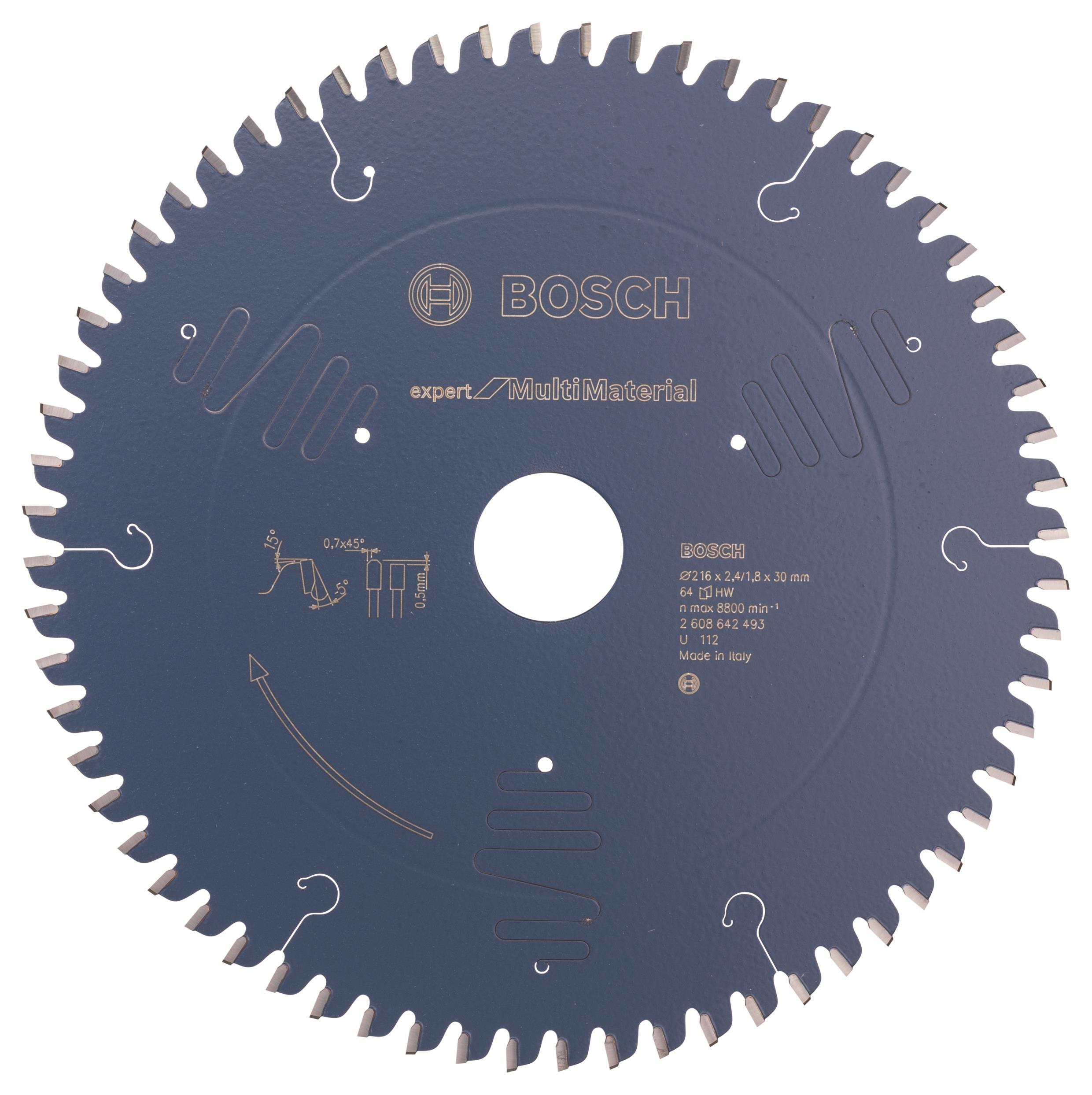 Bosch Pílový kotúč Expert for Multi Material 216 × 30 × 2,4 mm, 64 2.608.642.493