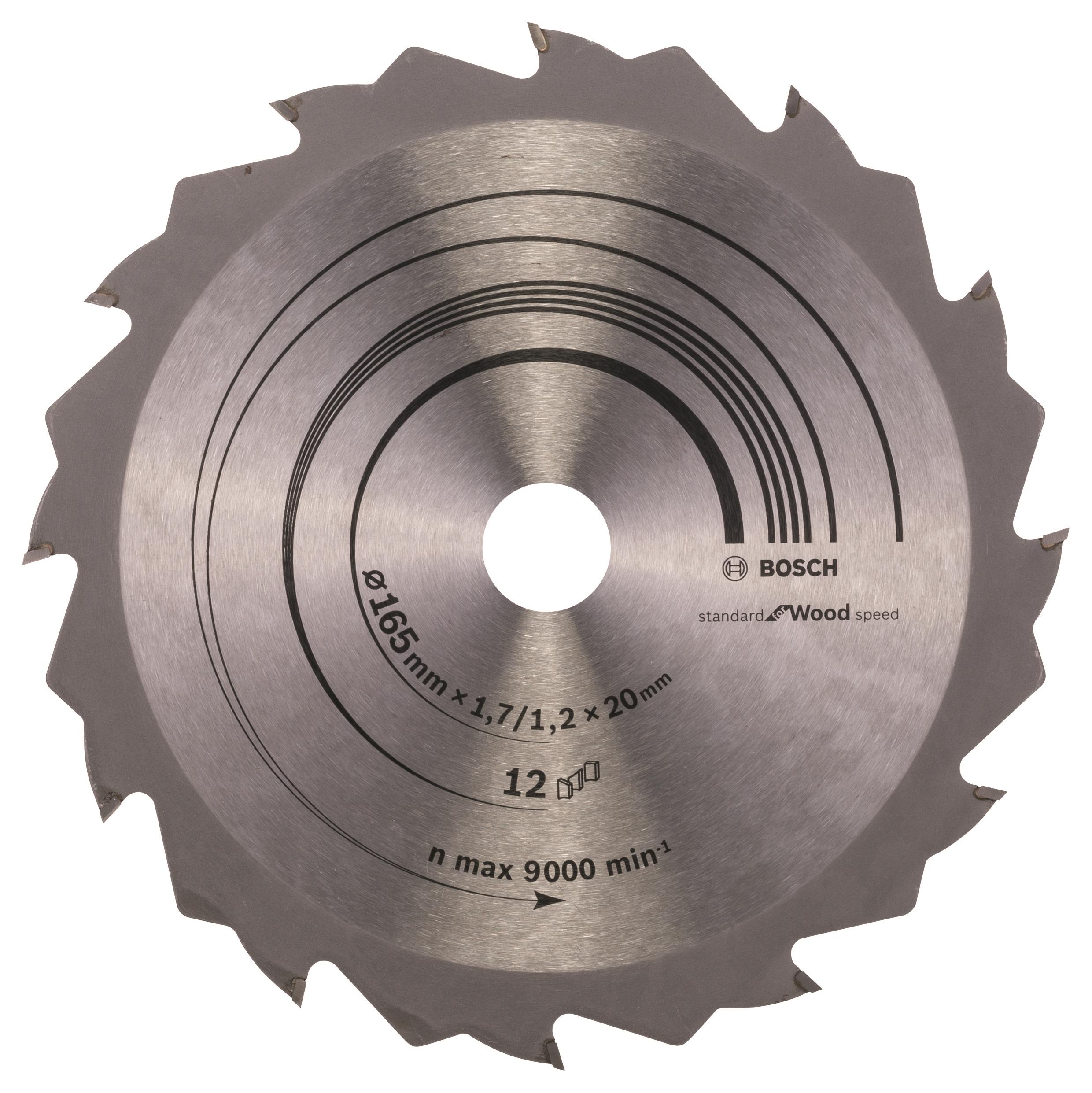 Bosch Pílový kotúč Speedline Wood 165 × 20/16 × 1,7 mm, 12 2.608.642.600