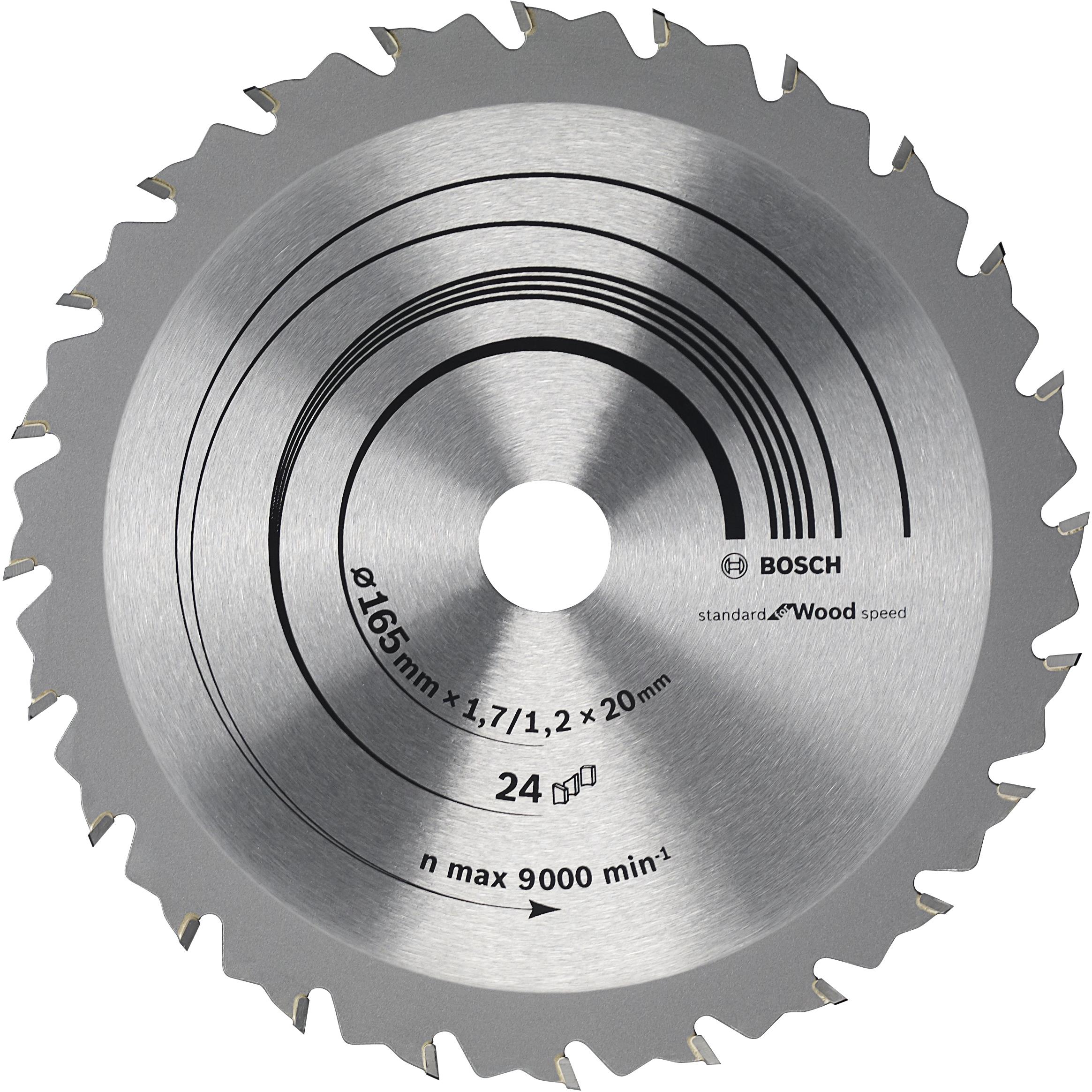 Bosch Pílový kotúč Speedline Wood 165 × 20/16 × 1,7 mm, 24 2.608.642.601
