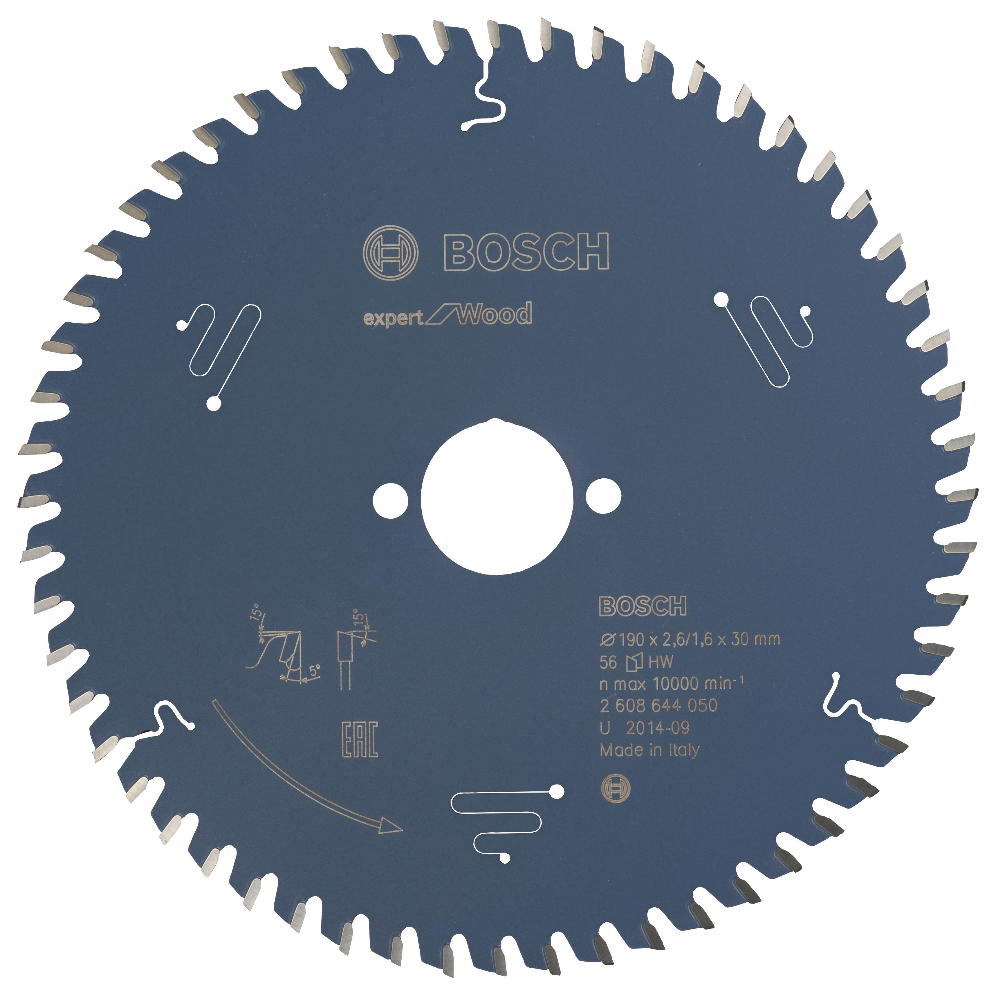 Bosch Pílový kotúč Expert for Wood 190 × 30 × 2,6 mm, 56 2.608.644.050