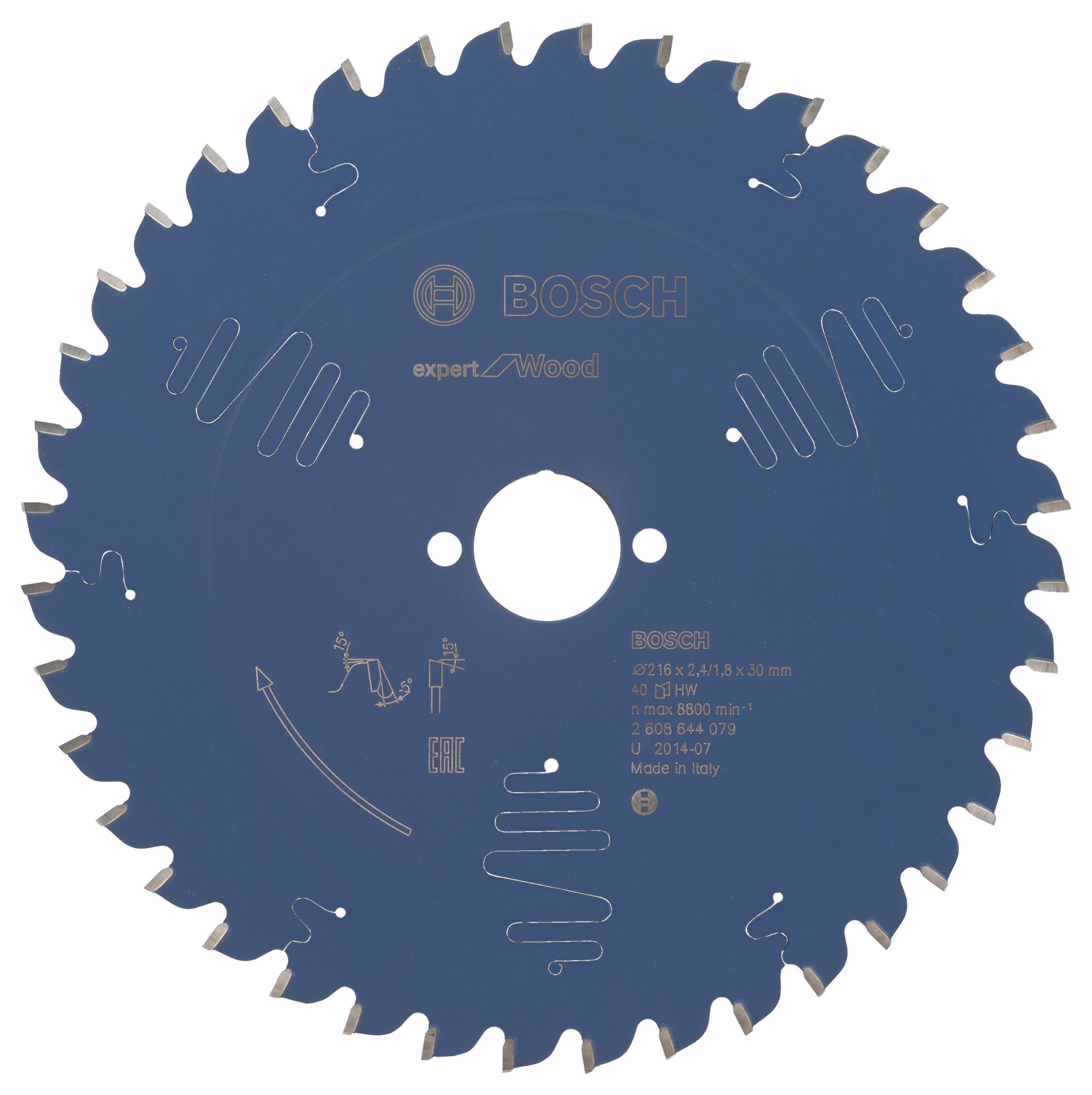 Bosch Pílový kotúč Expert for Wood 216 × 30 × 2,4 mm, 40 2.608.644.079