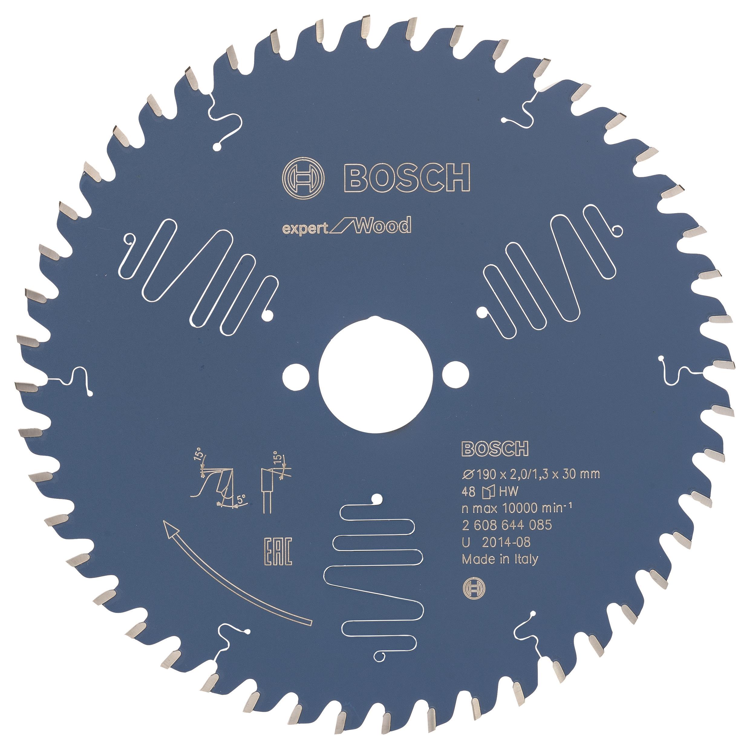 Bosch Pílový kotúč Expert for Wood 190 × 30 × 2,0 mm, 48 2.608.644.085