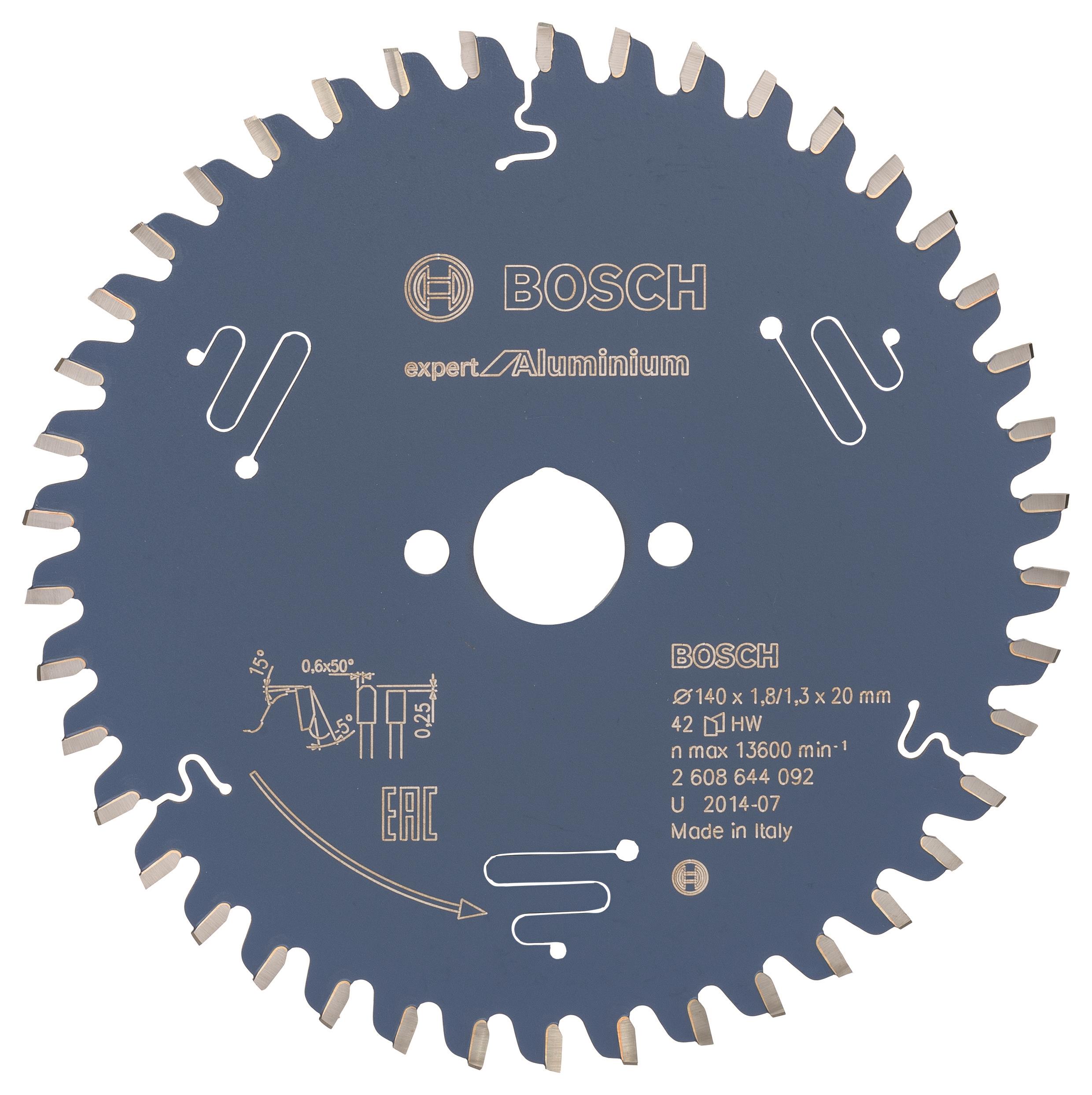 Bosch Pílový kotúč Expert for Aluminium 140 × 20 × 1,8 mm, 42 2.608.644.092