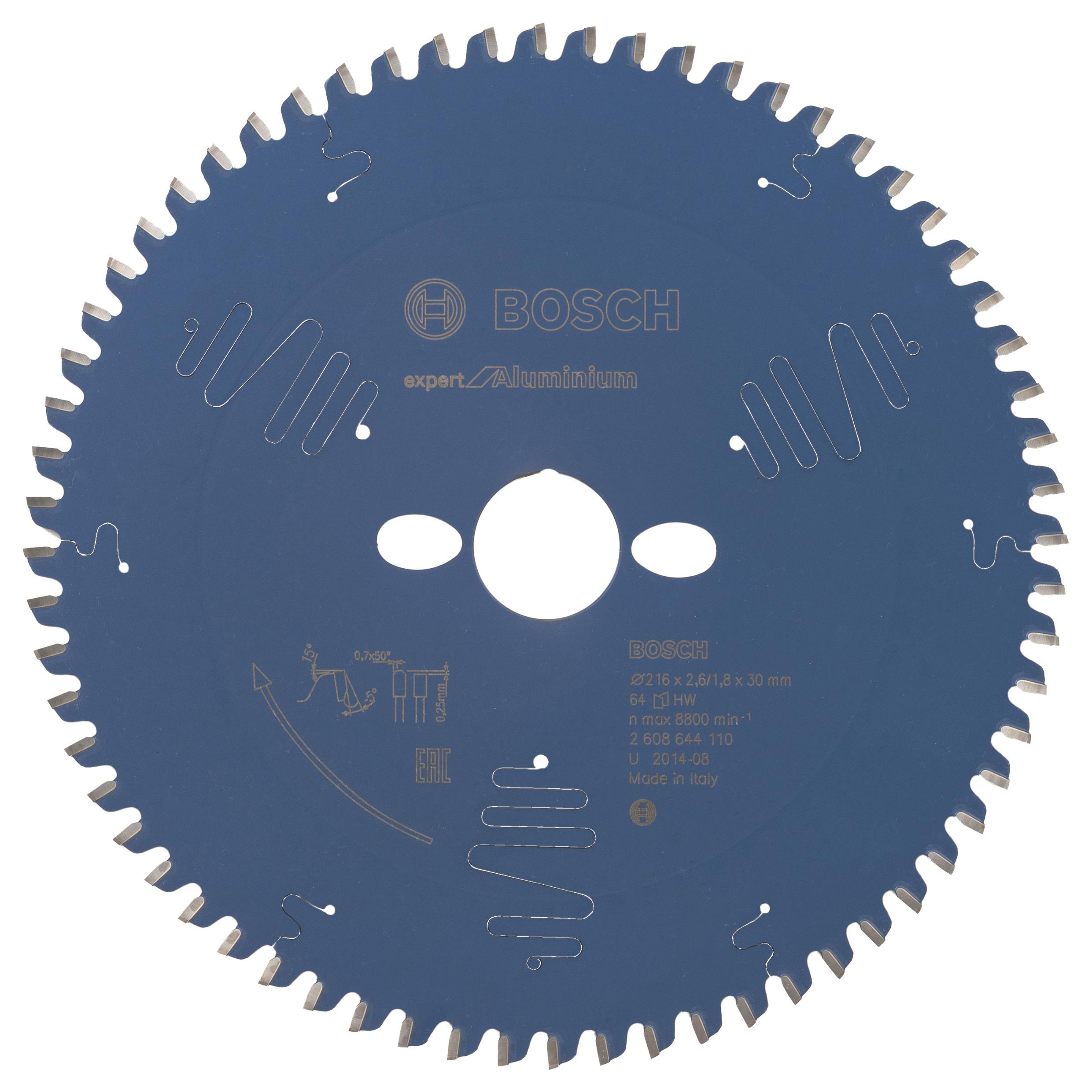 Bosch Pílový kotúč Expert for Aluminium 216 × 30 × 2,6 mm, 64 2.608.644.110