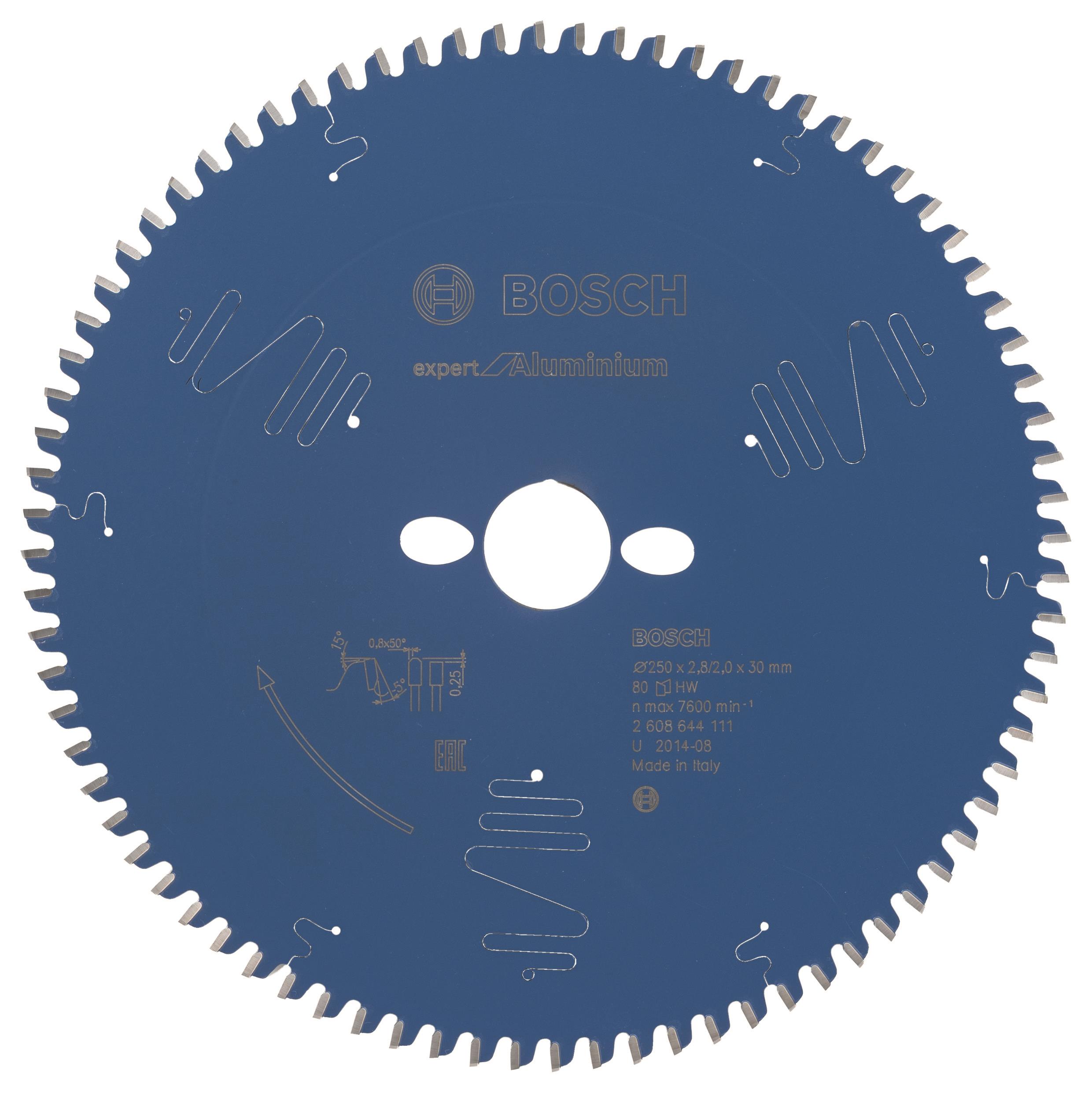 Bosch Pílový kotúč Expert for Aluminium 250 × 30 × 2,8 mm, 80 2.608.644.111
