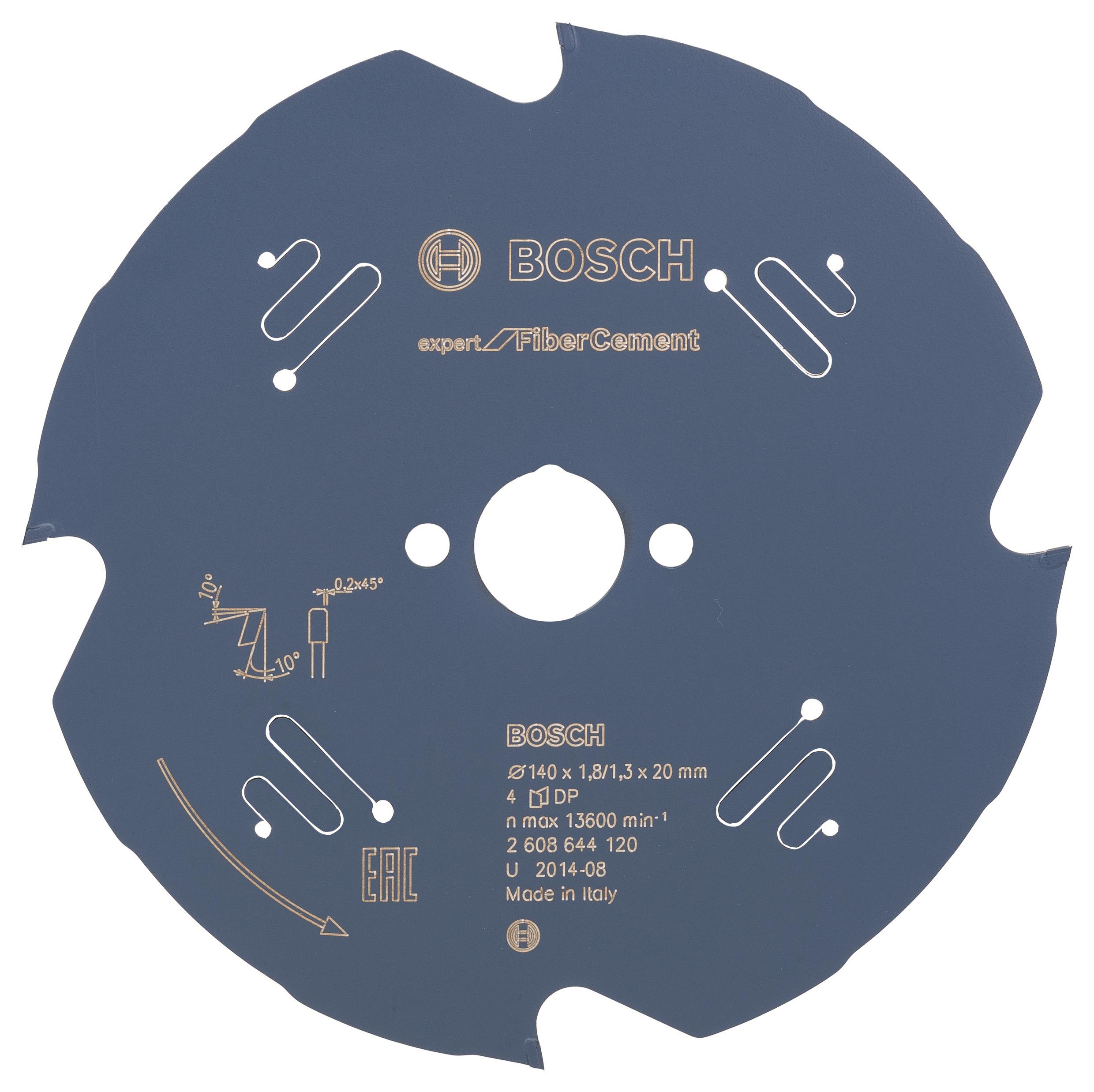 Bosch Pílový kotúč Expert for Fibre Cement 140 × 20 × 1,8 mm, 4 2.608.644.120