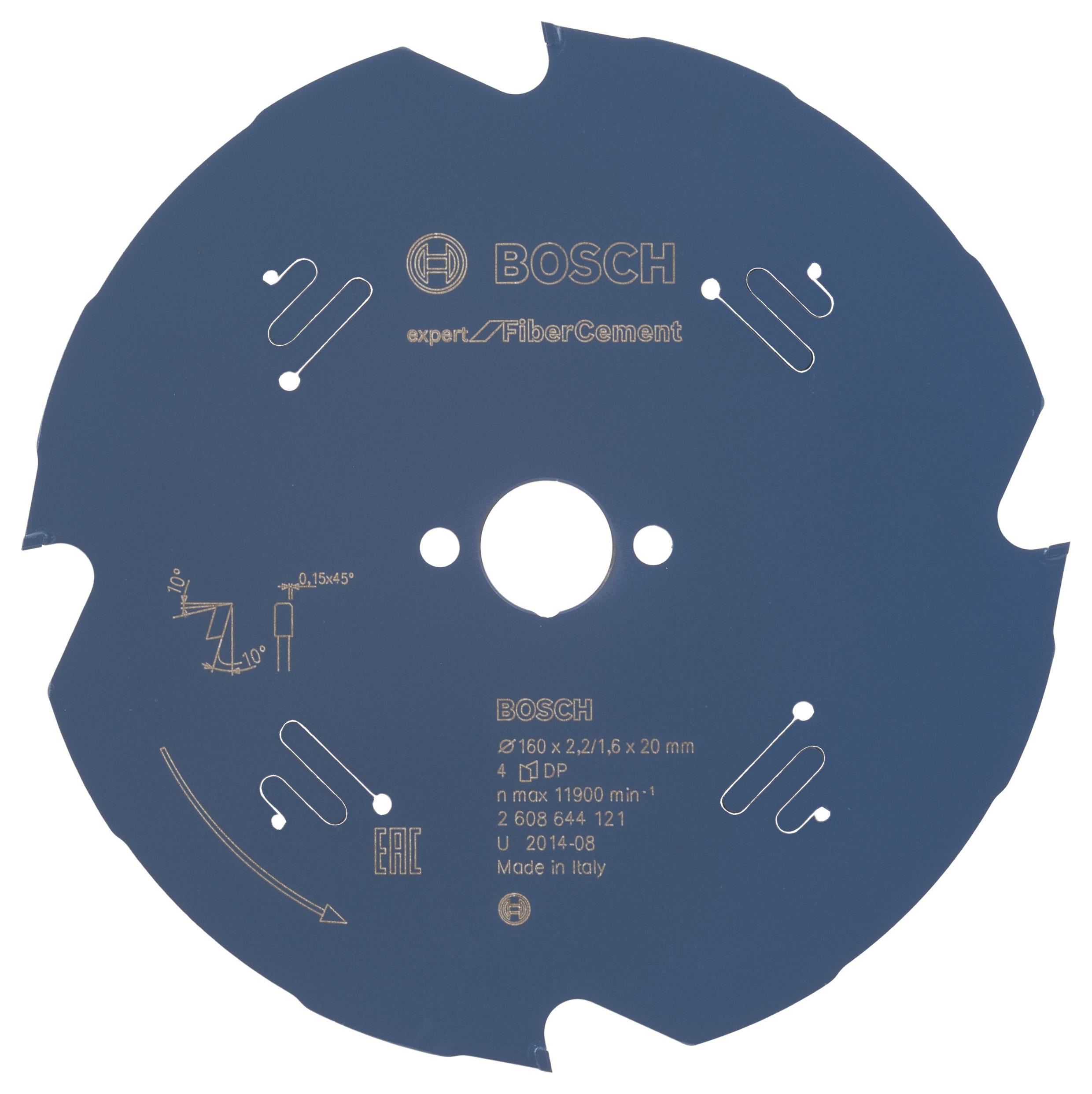 Bosch Pílový kotúč Expert for Fibre Cement 160 × 20 × 2,2 mm, 4 2.608.644.121