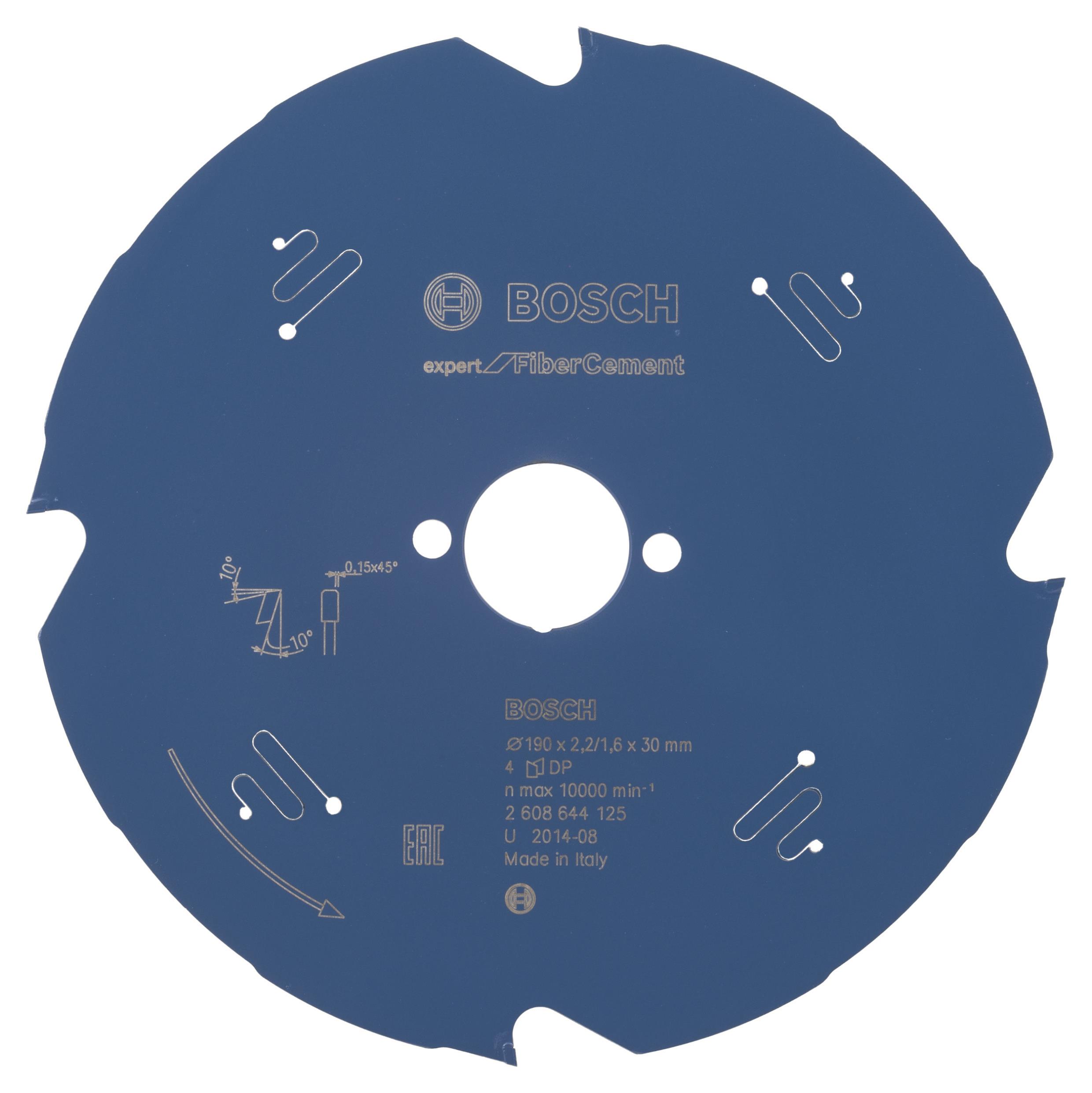 Bosch Pílový kotúč Expert for Fibre Cement 190 × 30 × 2,2 mm, 4 2.608.644.125