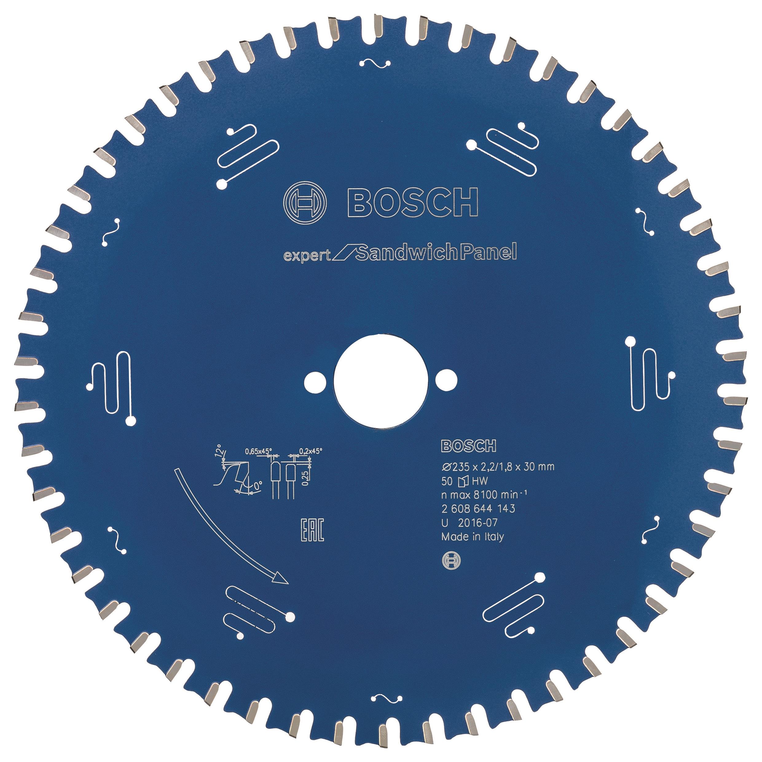 Bosch Pílový kotúč Expert for Sandwich Panel 235 × 30 × 2,2 mm, 50 2.608.644.143