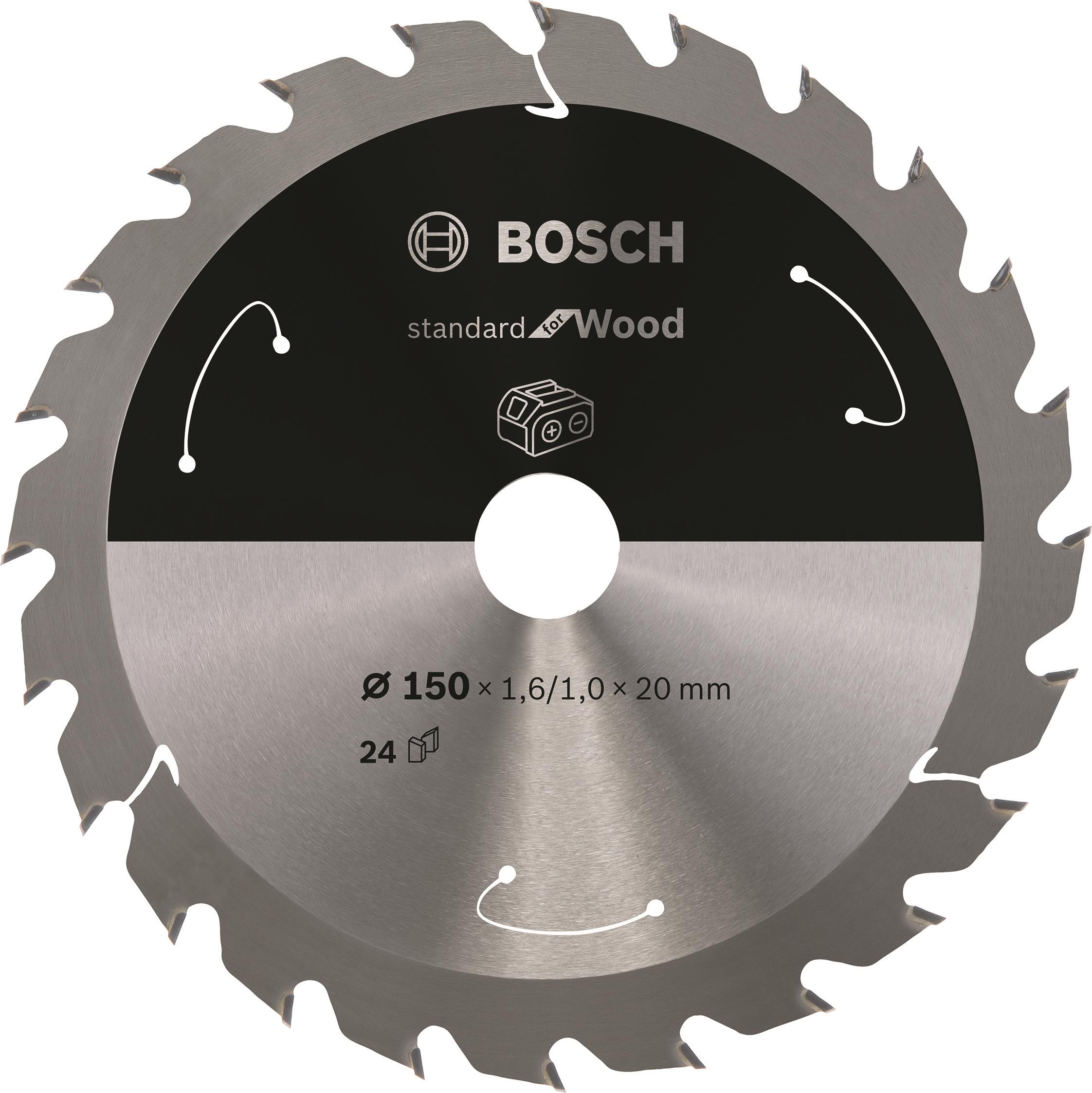Bosch Pílový kotúč Standard for Wood pre akumulátorové píly 150 × 1,6/1 × 20 T24 2.608.837.674