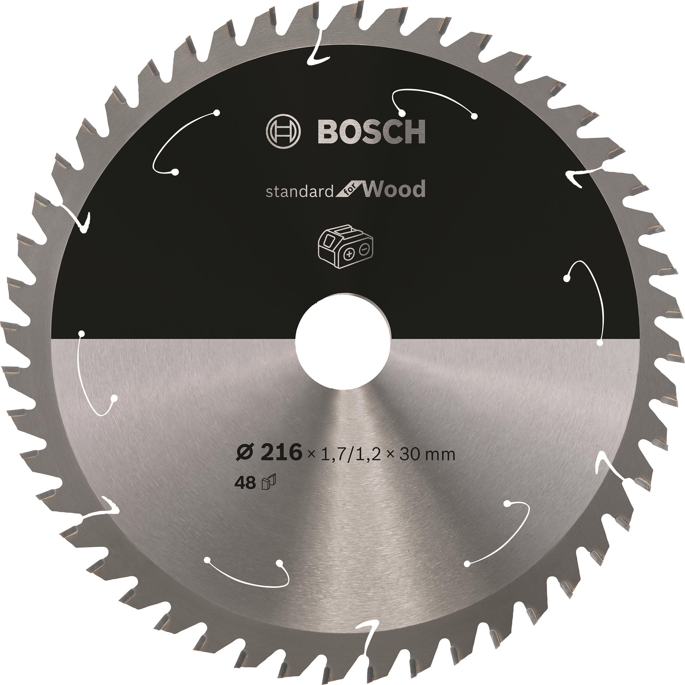 Bosch Pílový kotúč Standard for Wood pre akumulátorové píly 216×1,7/1,2×30 T48 2.608.837.723