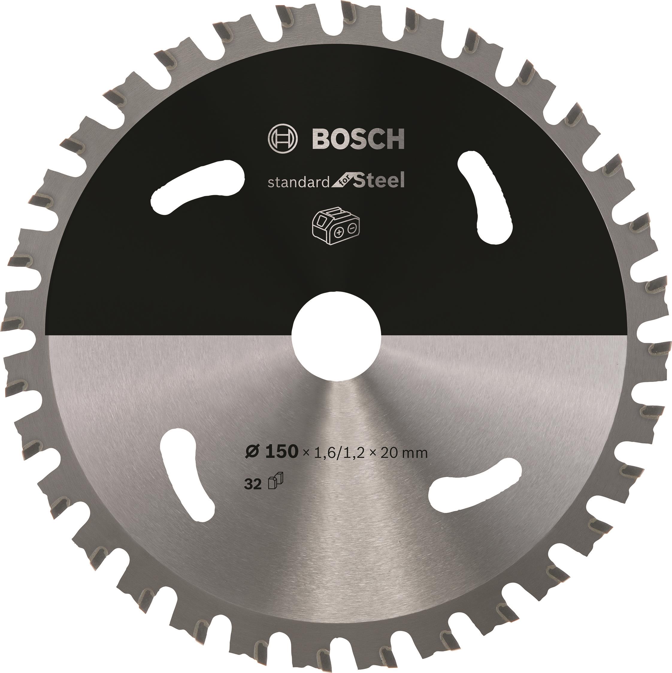 Bosch Pílový kotúč Standard for Steel pre akumulátorové píly 150 × 1,6/1,2 × 20 T32 2.608.837.748