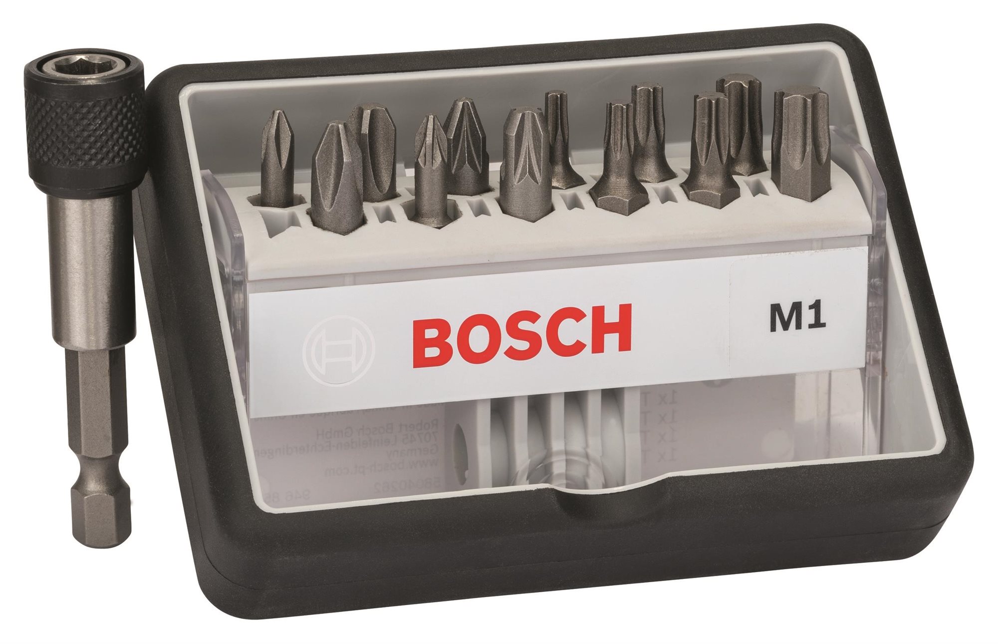 BOSCH Sada skrutkovacích bitov Robust Line, M PH/PZ/T, verzia Extra Hard, 12 + 1 kusov 2.607.002.563