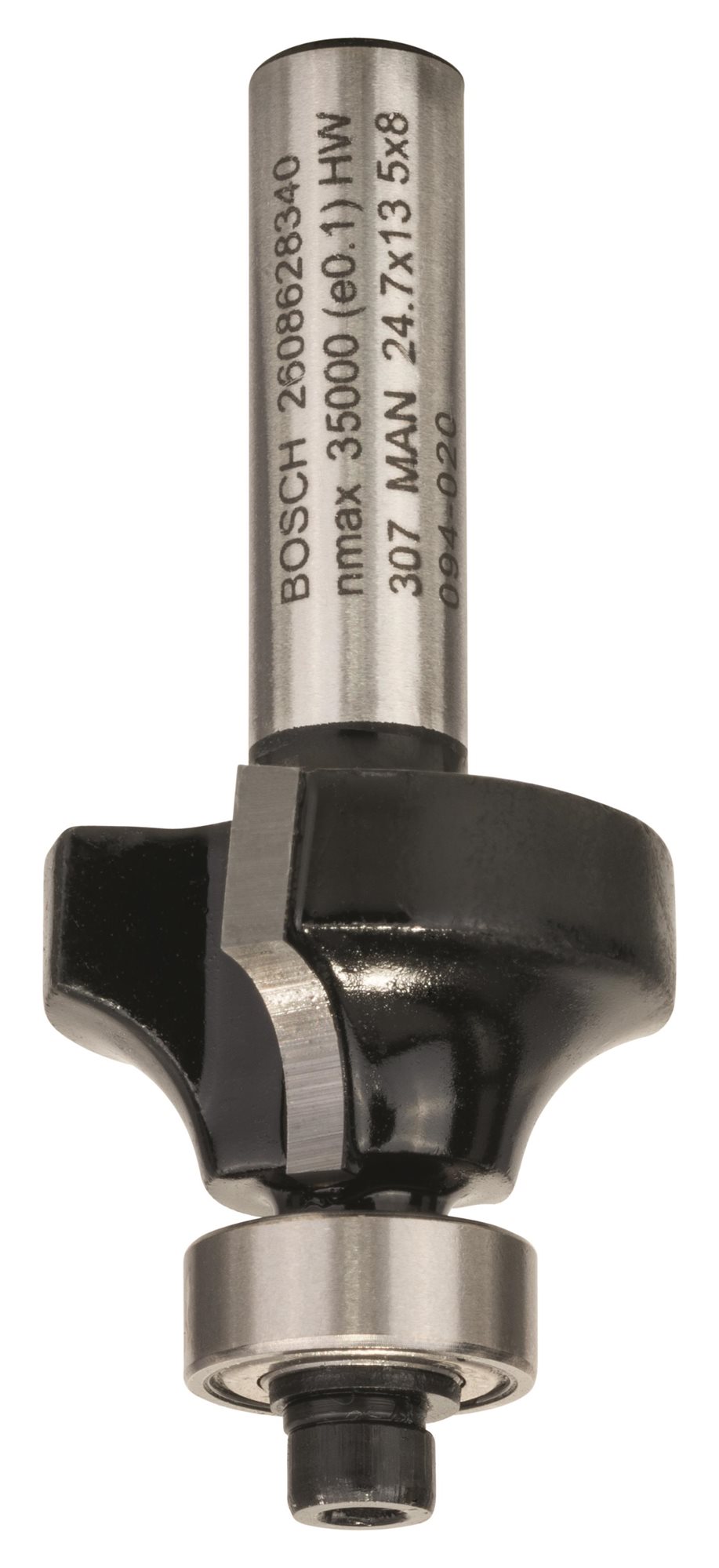 BOSCH Zaoblovacia fréza, 8 mm, R1 6 mm, L 13,2 mm, G 53 mm 2.608.628.340