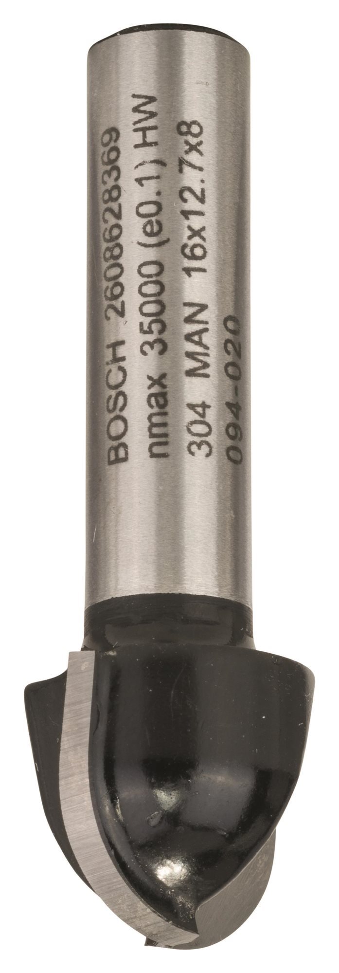 BOSCH Žliabkovacia fréza, 8 mm, R1 8 mm, D 16 mm, L 12,4 mm, G 45 mm 2.608.628.369
