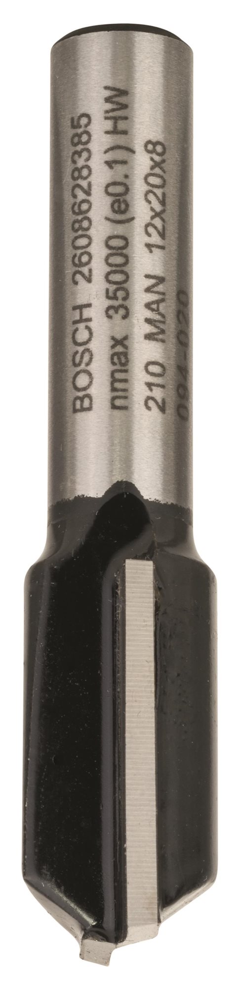 BOSCH Drážkovacia fréza, 8 mm, D1 12 mm, L 19,6 mm, G 51 mm 2.608.628.385