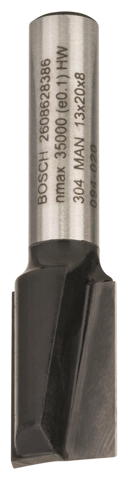 BOSCH Drážkovacia fréza, 8 mm, D1 13 mm, L 19,6 mm, G 51 mm 2.608.628.386