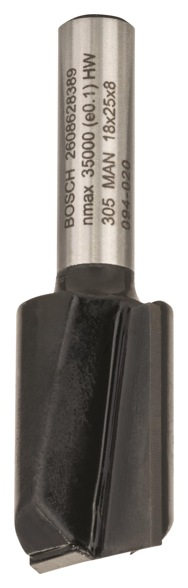 BOSCH Drážkovacia fréza, 8 mm, D1 18 mm, L 24,6 mm, G 56 mm 2.608.628.389