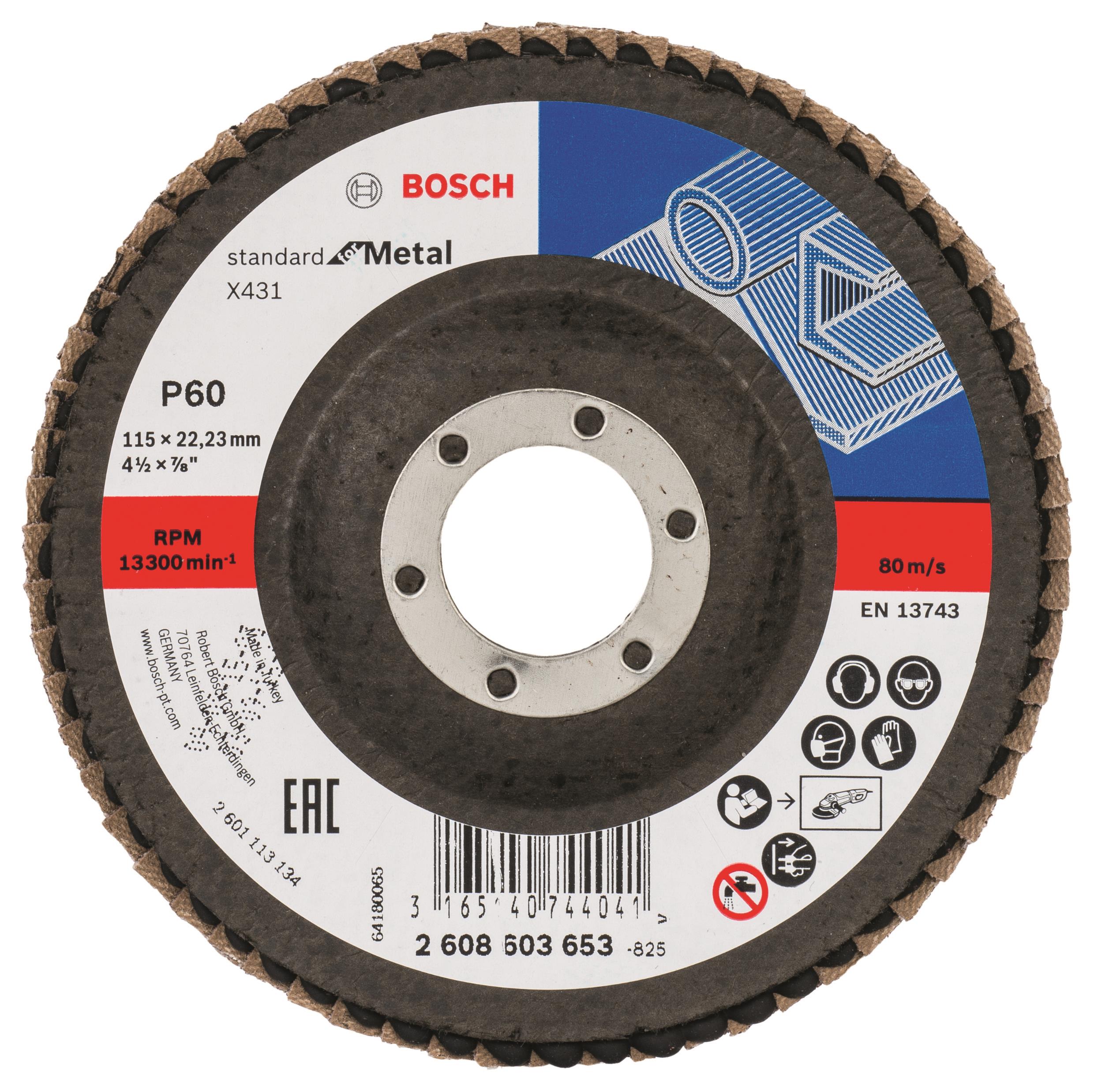 BOSCH Lamelový brúsny kotúč X431, Standard for Metal 2.608.603.653