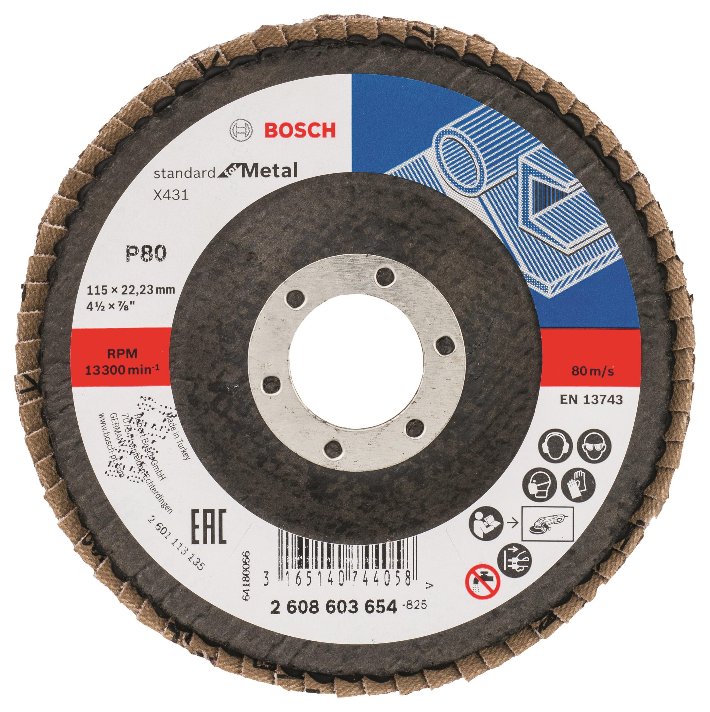 BOSCH Lamelový brúsny kotúč X431, Standard for Metal 2.608.603.654