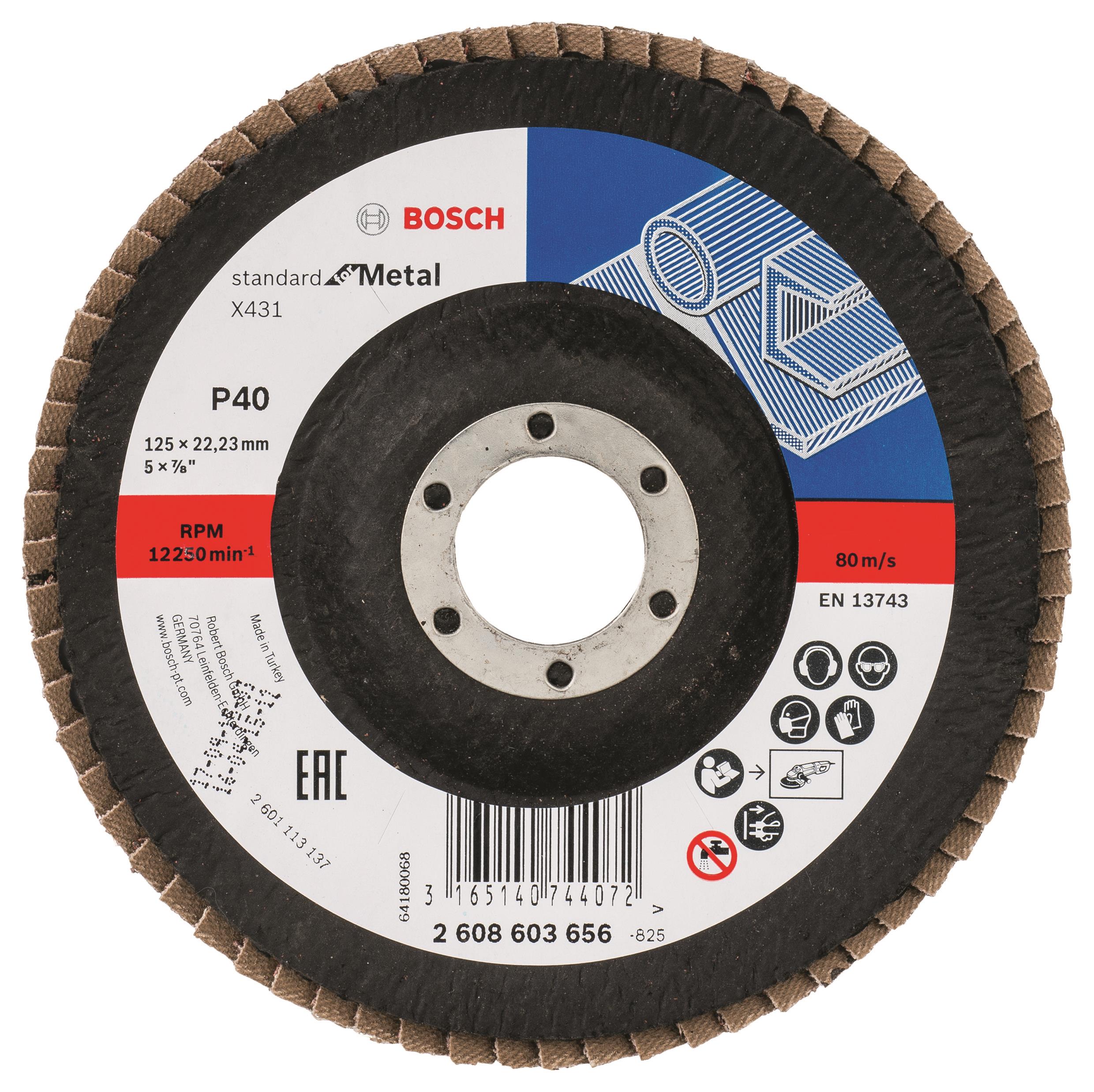 BOSCH Lamelový brúsny kotúč X431, Štandard for Metal 2.608.603.656