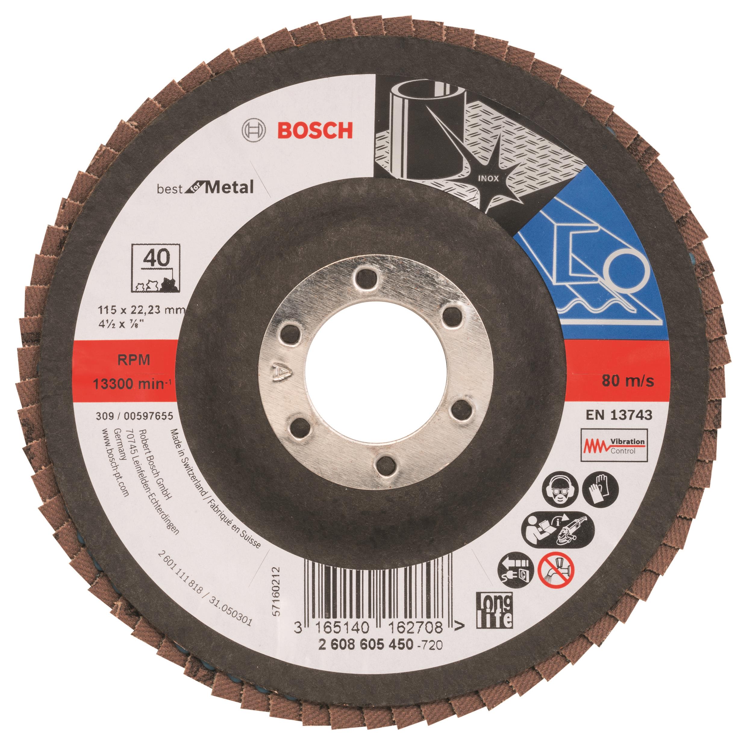 BOSCH Lamelový brúsny kotúč X571, Best for Metal 2.608.605.450