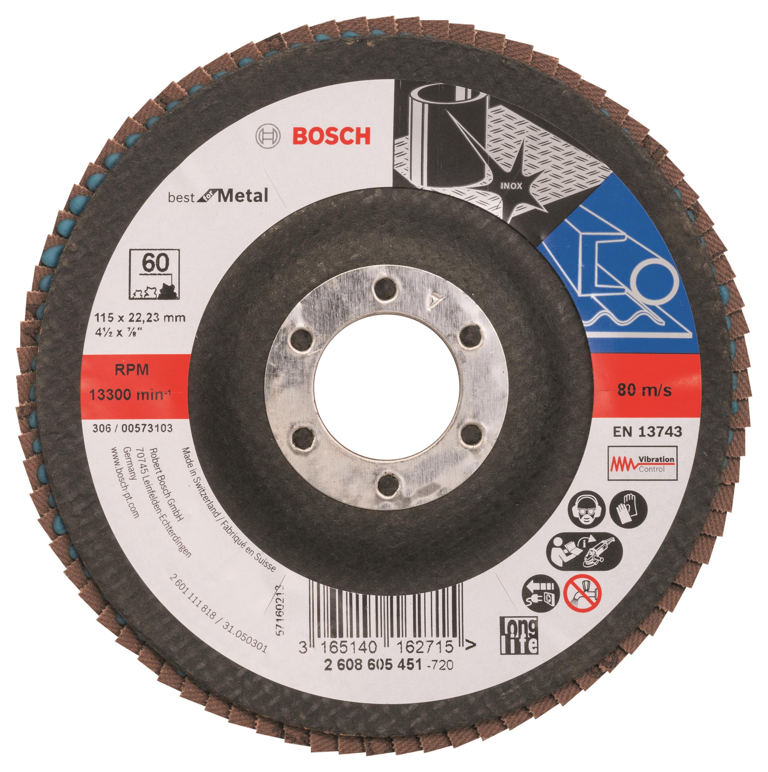 BOSCH Lamelový brúsny kotúč X571, Best for Metal 2.608.605.451